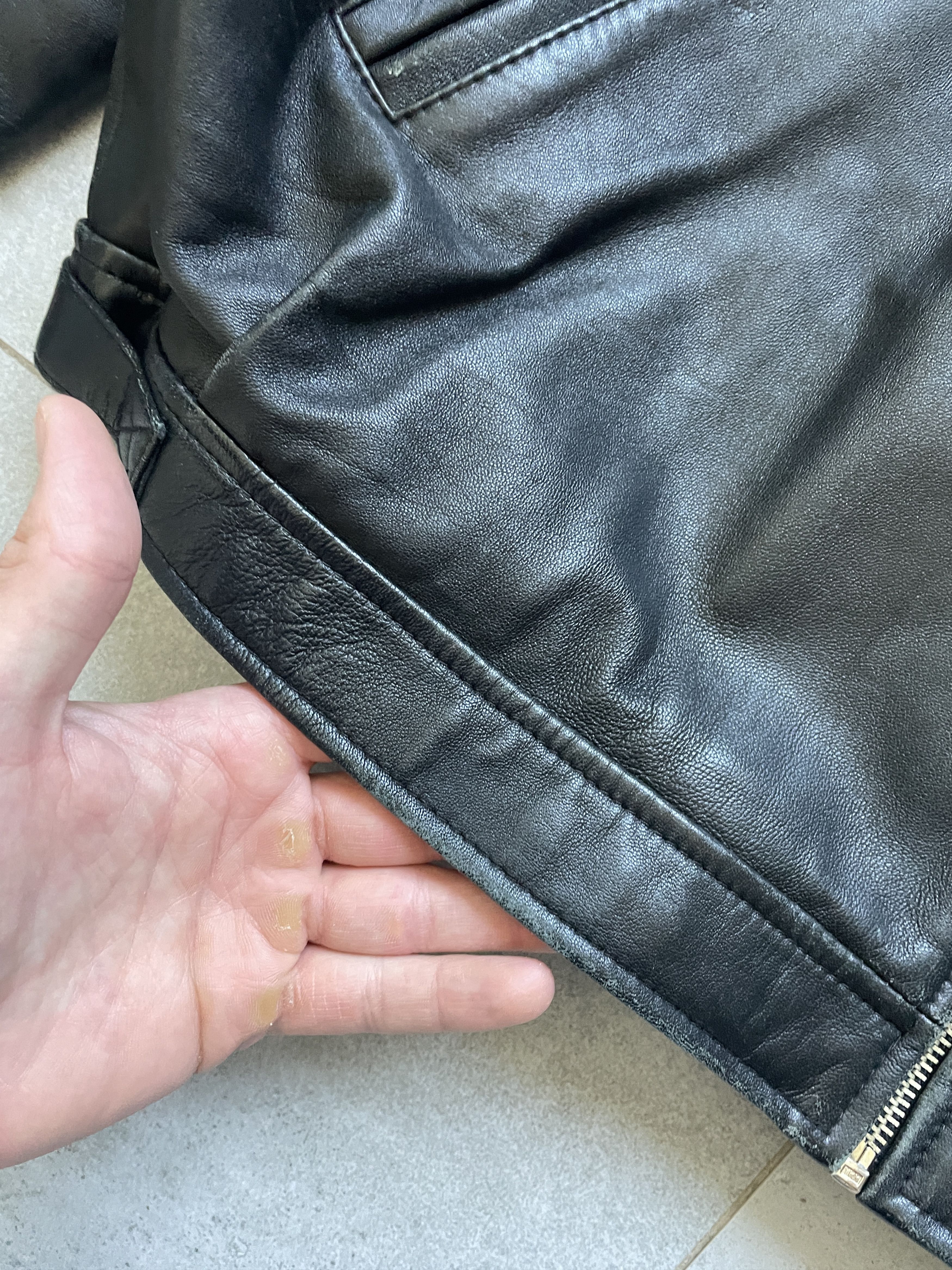 Genuine Leather VINTAGE 42ND STREET NYC BOXY LEATHER BOMBER JACKET Size US XL / EU 56 / 4 - 4 Thumbnail