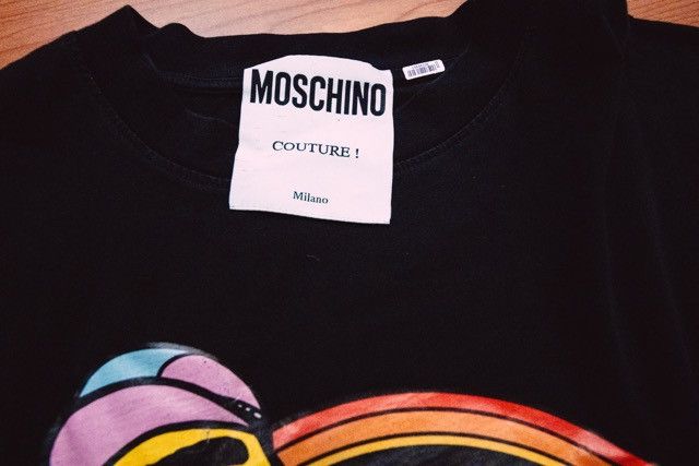 Moschino Black Sesame Street Edition T-Shirt Dress Size XS / US 0-2 / IT 36-38 - 2 Thumbnail