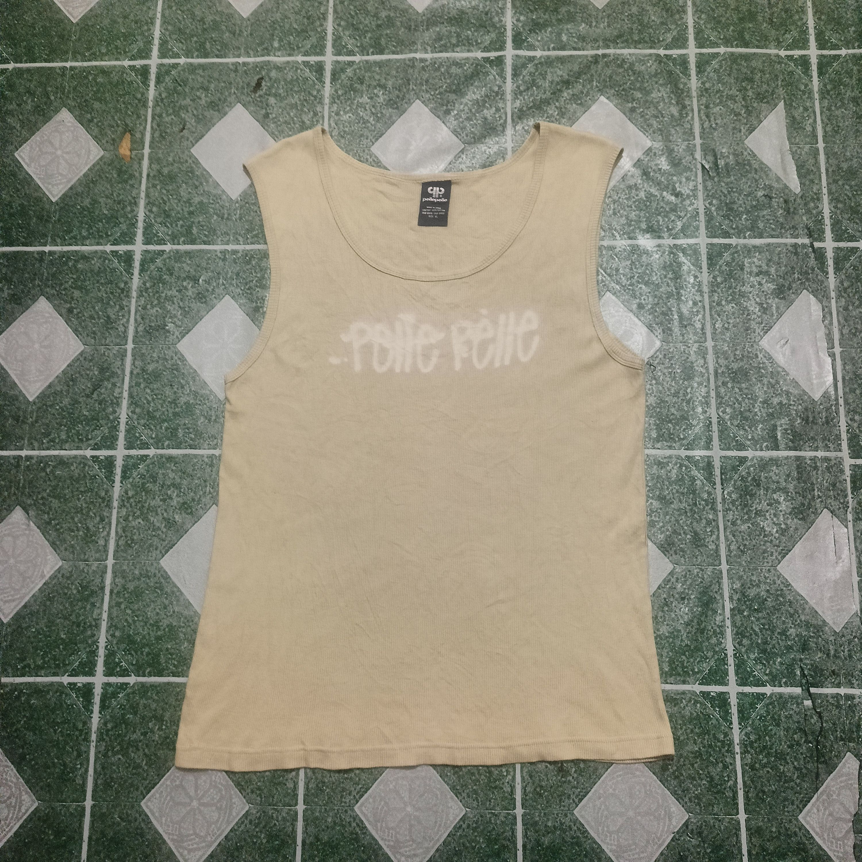 Pelle Pelle × Vintage Rare Pelle Pelle Tank Top Sleeveless Stretchable Size US M / EU 48-50 / 2 - 1 Thumbnail