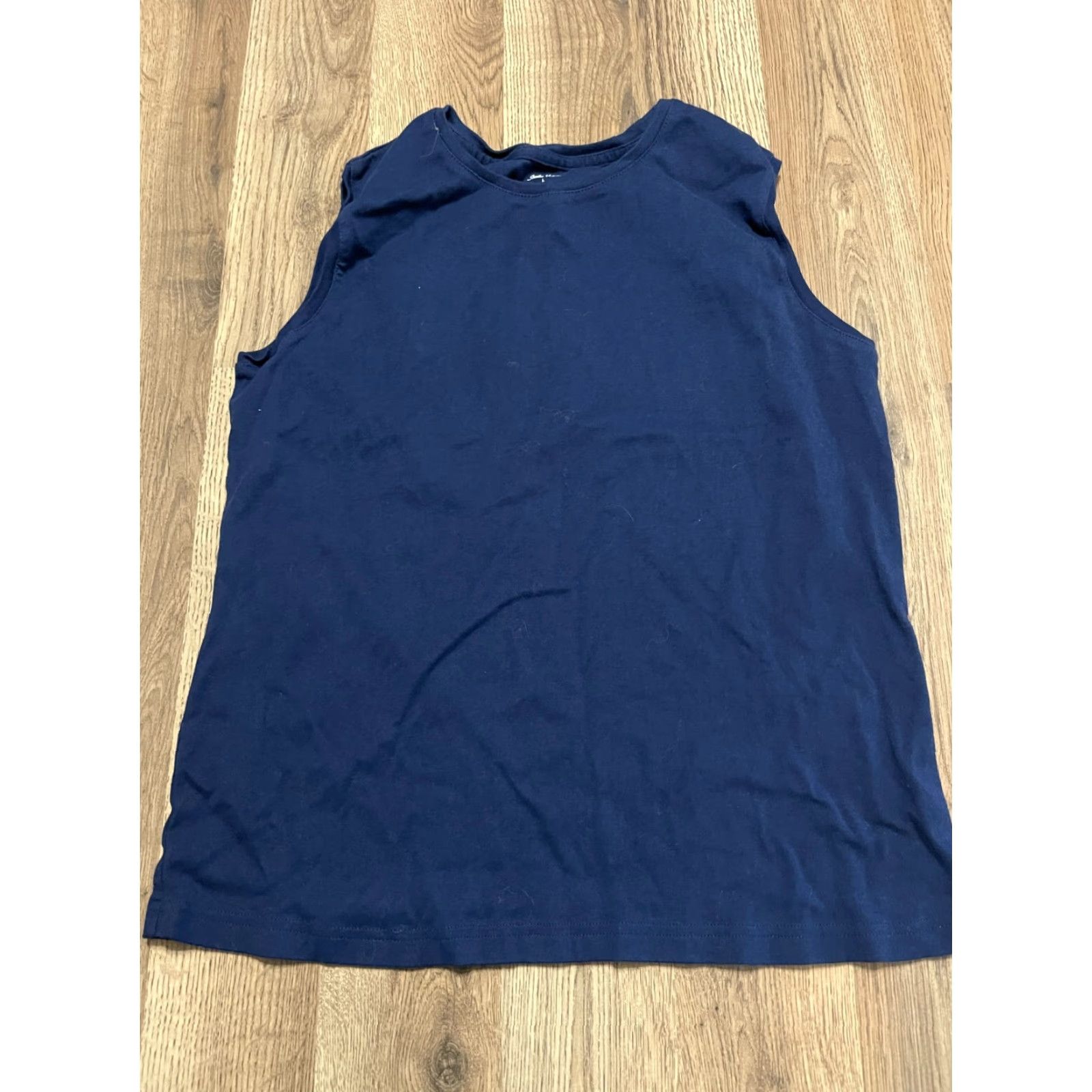 Vintage Studio Works Tank Top Women's Size Large Navy Blue Sleeveless Crew Neck Size L / US 10 / IT 46 - 2 Thumbnail