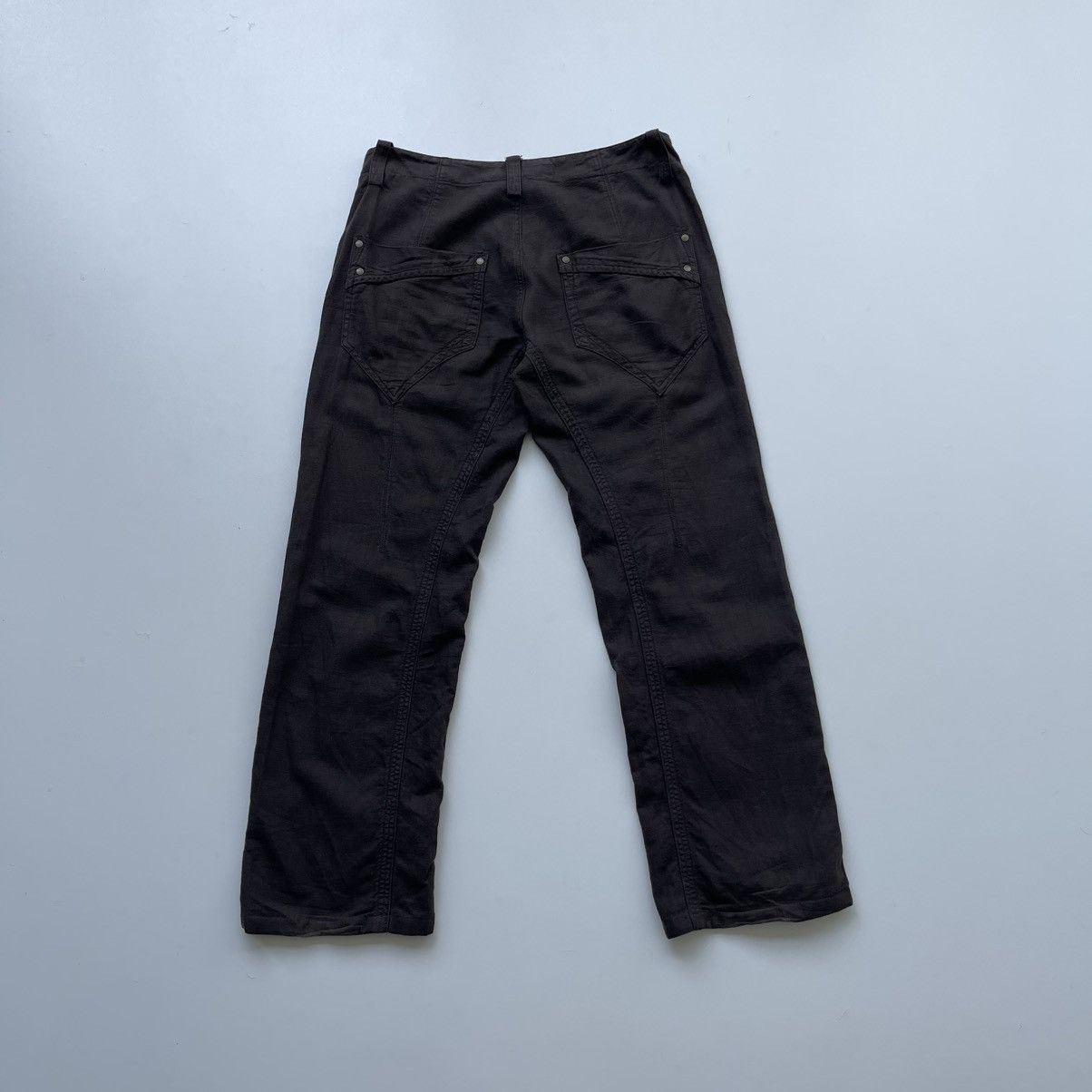 Richmond Denim Richmond Denim Cotton/Linen Baggy Vintage Pants Brown Size US 32 / EU 48 - 3 Thumbnail