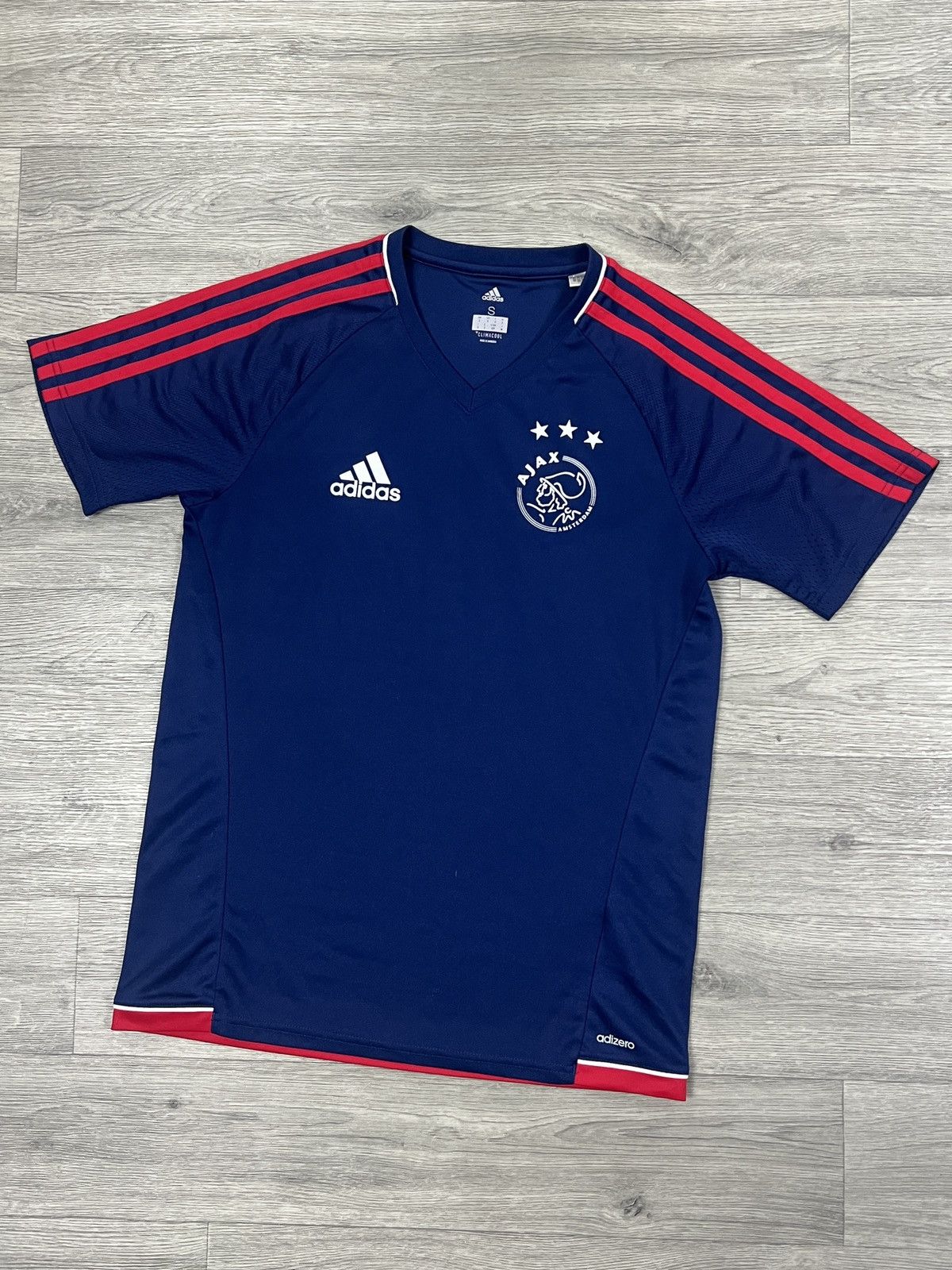Adidas Adidas Ajax Amsterdam 2017/2018 Training Navy Blue Jersey Size US S / EU 44-46 / 1 - 2 Thumbnail
