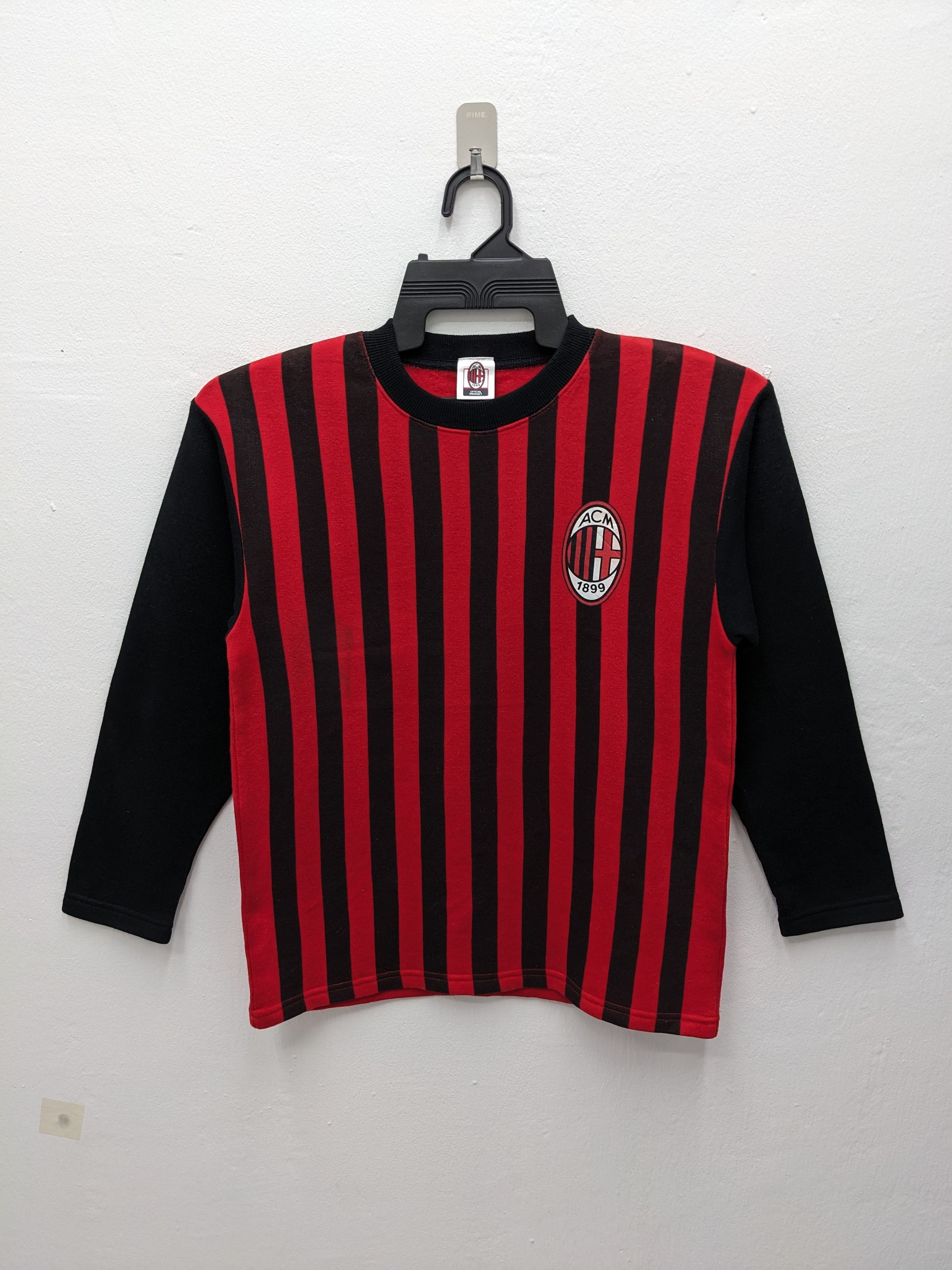 Vintage A.C. Milan Official Striped by Caitac Family, Inc.Sweatshirt Size US S / EU 44-46 / 1 - 2 Thumbnail