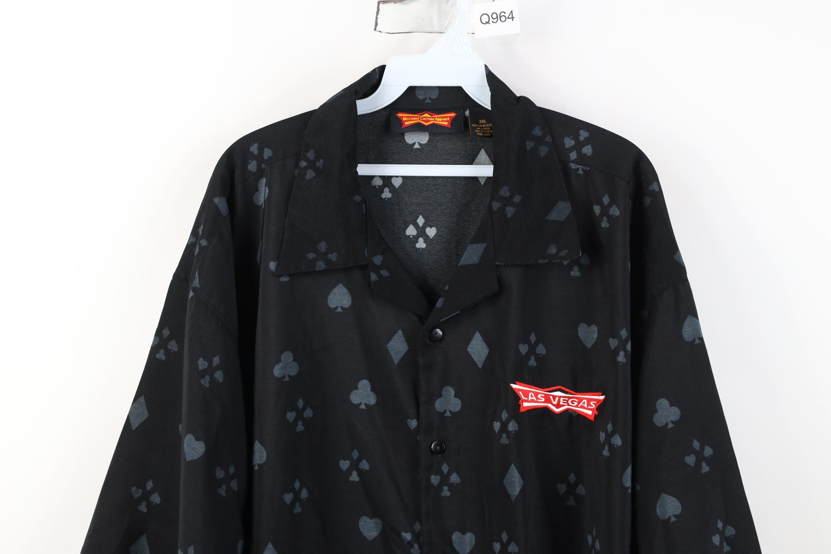 Vintage Vintage 90s Y2K Streetwear Las Vegas Fire Dice Poker Shirt Size US XXL / EU 58 / 5 - 2 Thumbnail