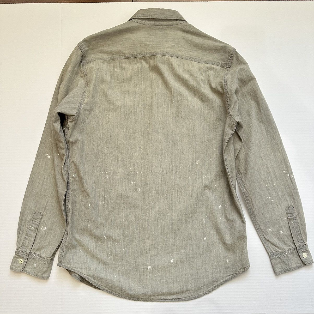 Polo Ralph Lauren New Polo Ralph Lauren Paint Splatter Denim Shirt Vintage Size US M / EU 48-50 / 2 - 2 Thumbnail