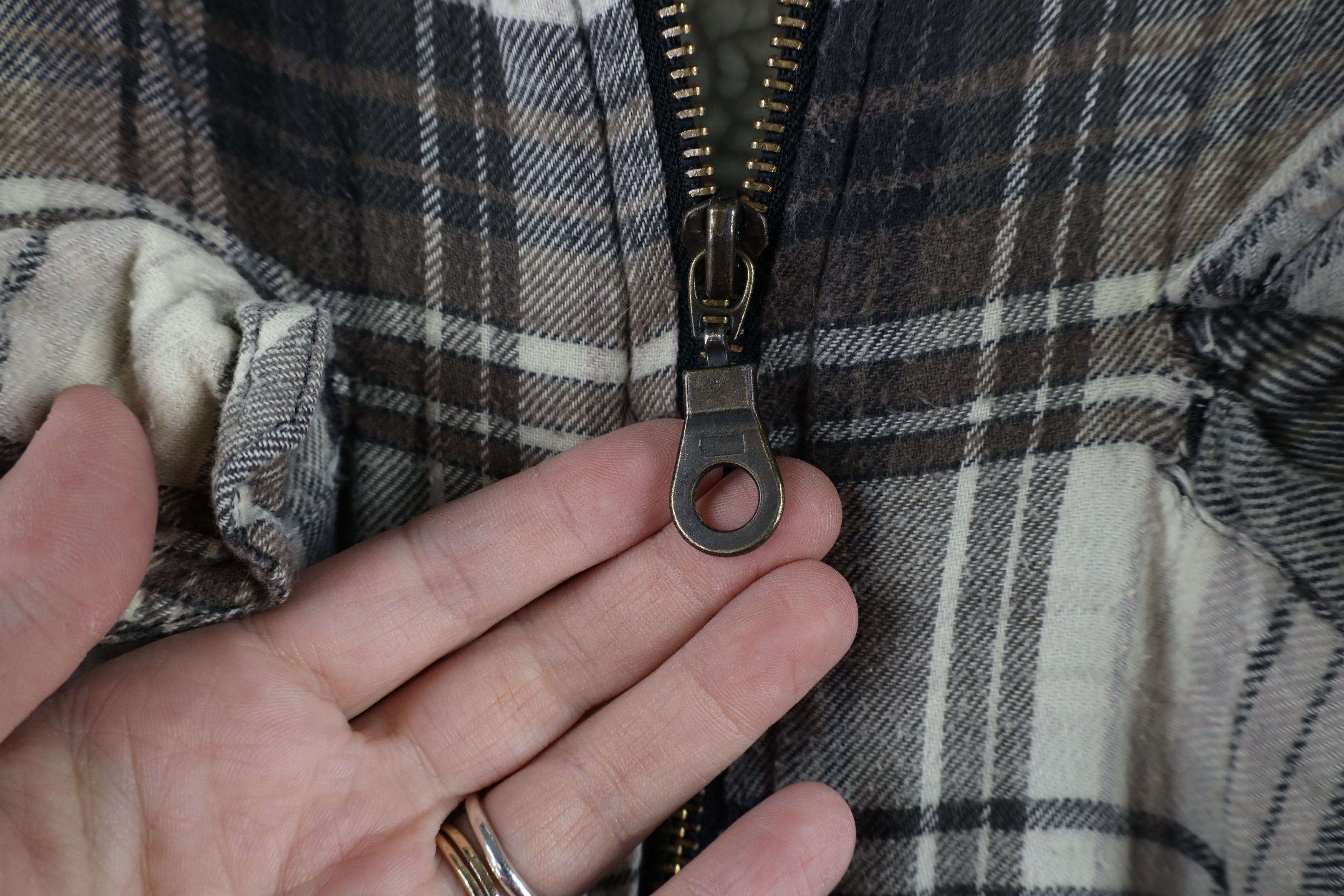 Vintage Vintage 90s Streetwear Fleece Lined Flannel Shirt Jacket Size US L / EU 52-54 / 3 - 12 Thumbnail
