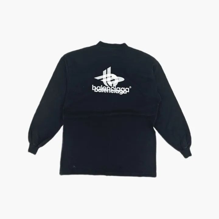 Balenciaga Balenciaga Balenciaga Black Graphic Long Sleeve TShirt -25 Size US M / EU 48-50 / 2 - 2 Thumbnail