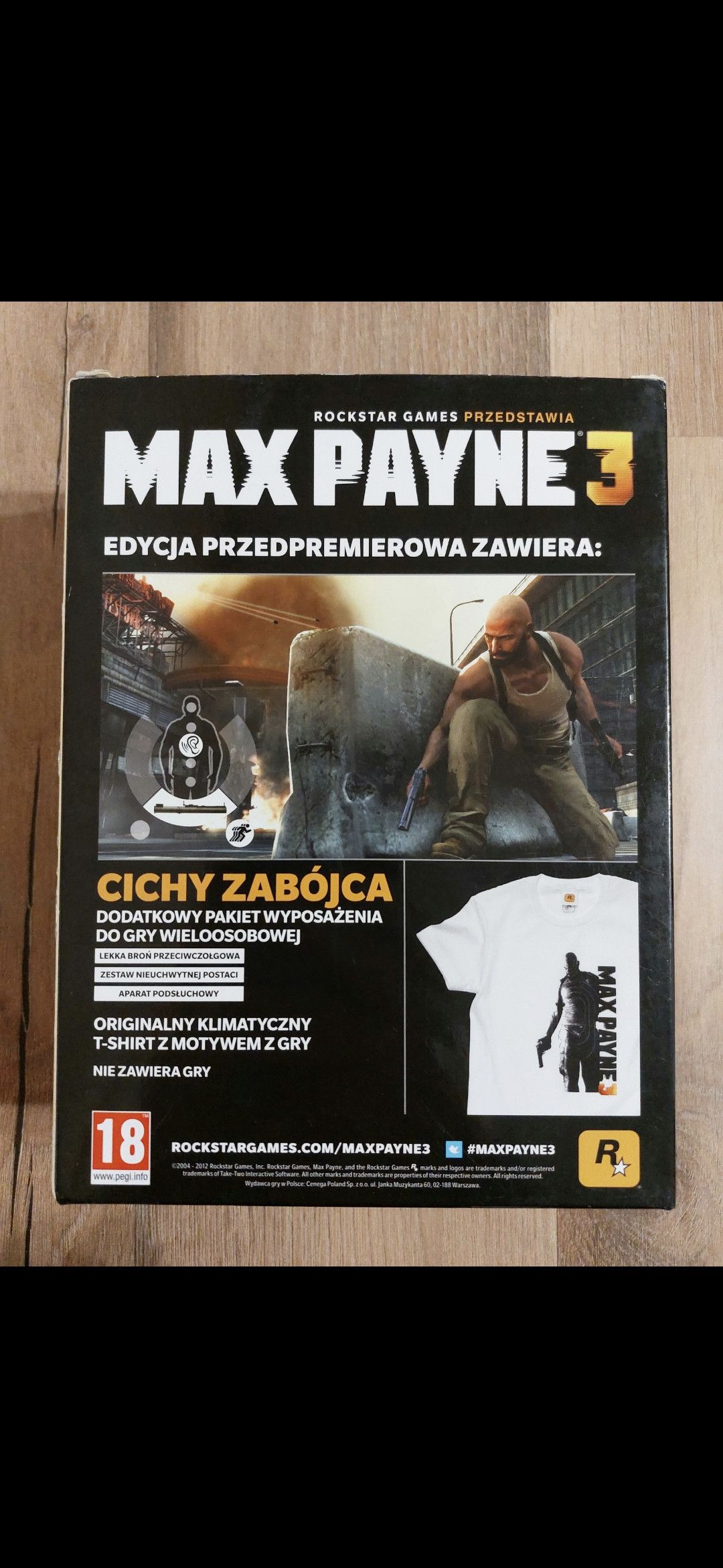 Rockstar Games Polish Max Payne 3 pre-order edition 2012 Rockstar Games Size US L / EU 52-54 / 3 - 4 Thumbnail