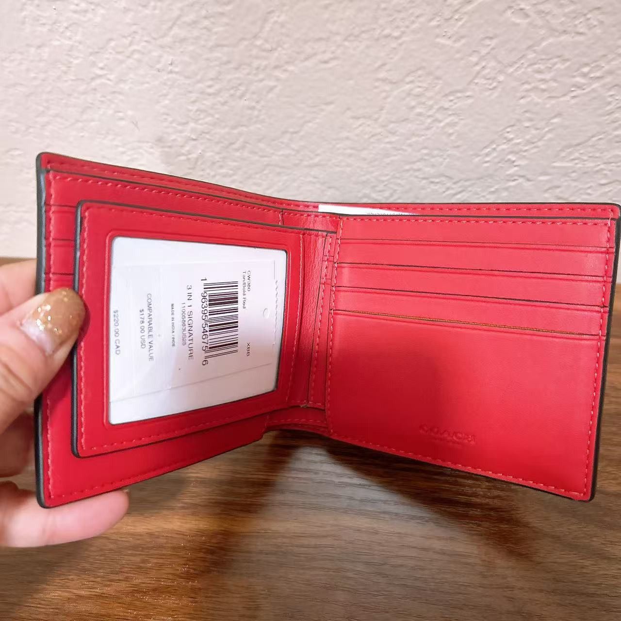 Coach 3 In 1 Wallet In Signature Canvas CW380 Size ONE SIZE - 6 Thumbnail