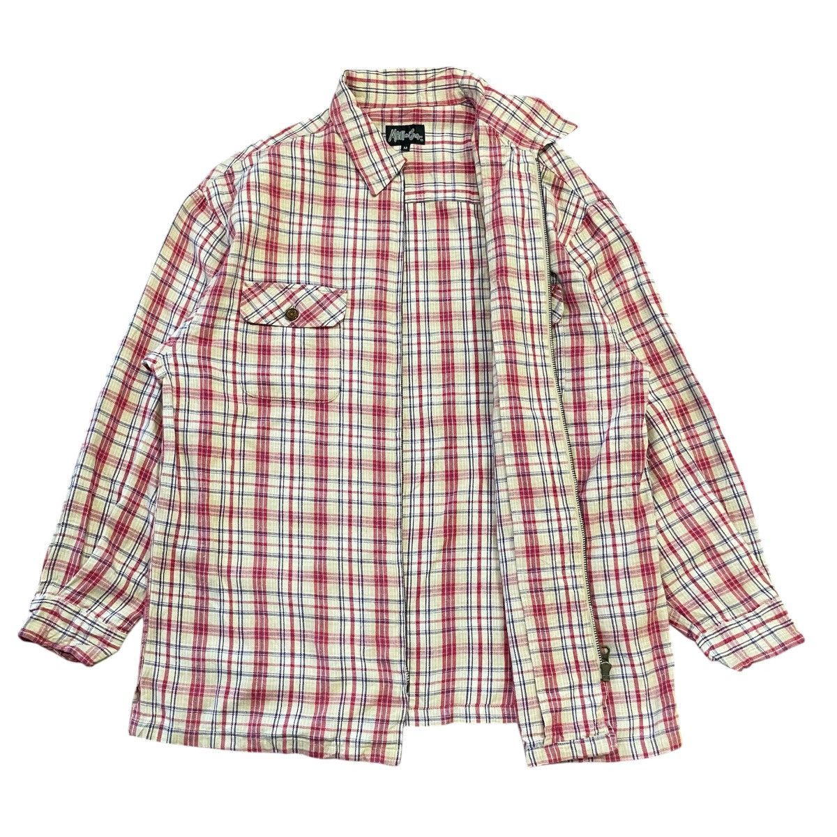 Maui and Sons Vintage 90s Maui & Sons Full-Zip Plaid Flannel Size US M / EU 48-50 / 2 - 2 Thumbnail