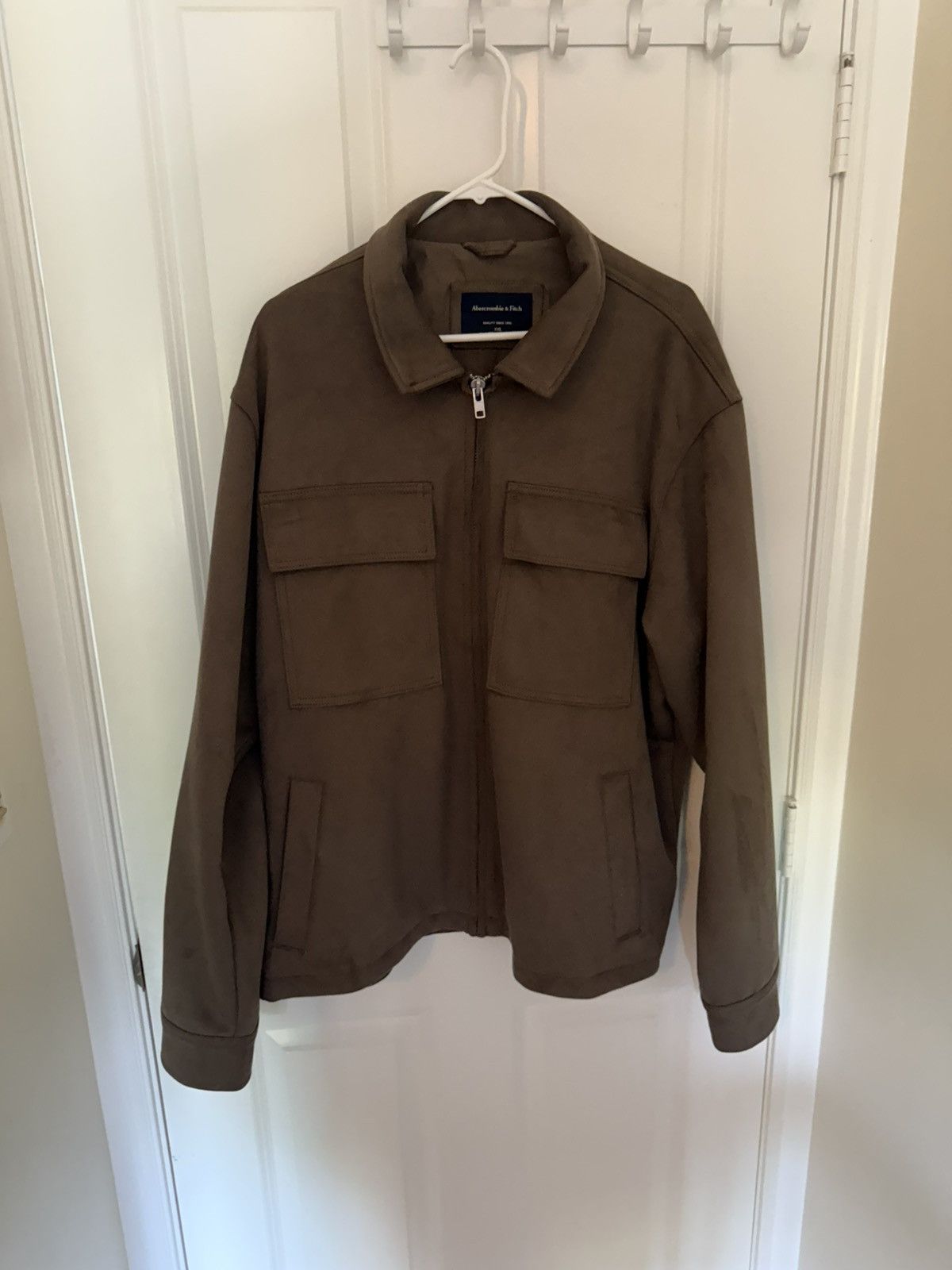 Abercrombie & Fitch Abercrombie Suede Utility Jacket Size US XXL / EU 58 / 5 - 1 Thumbnail