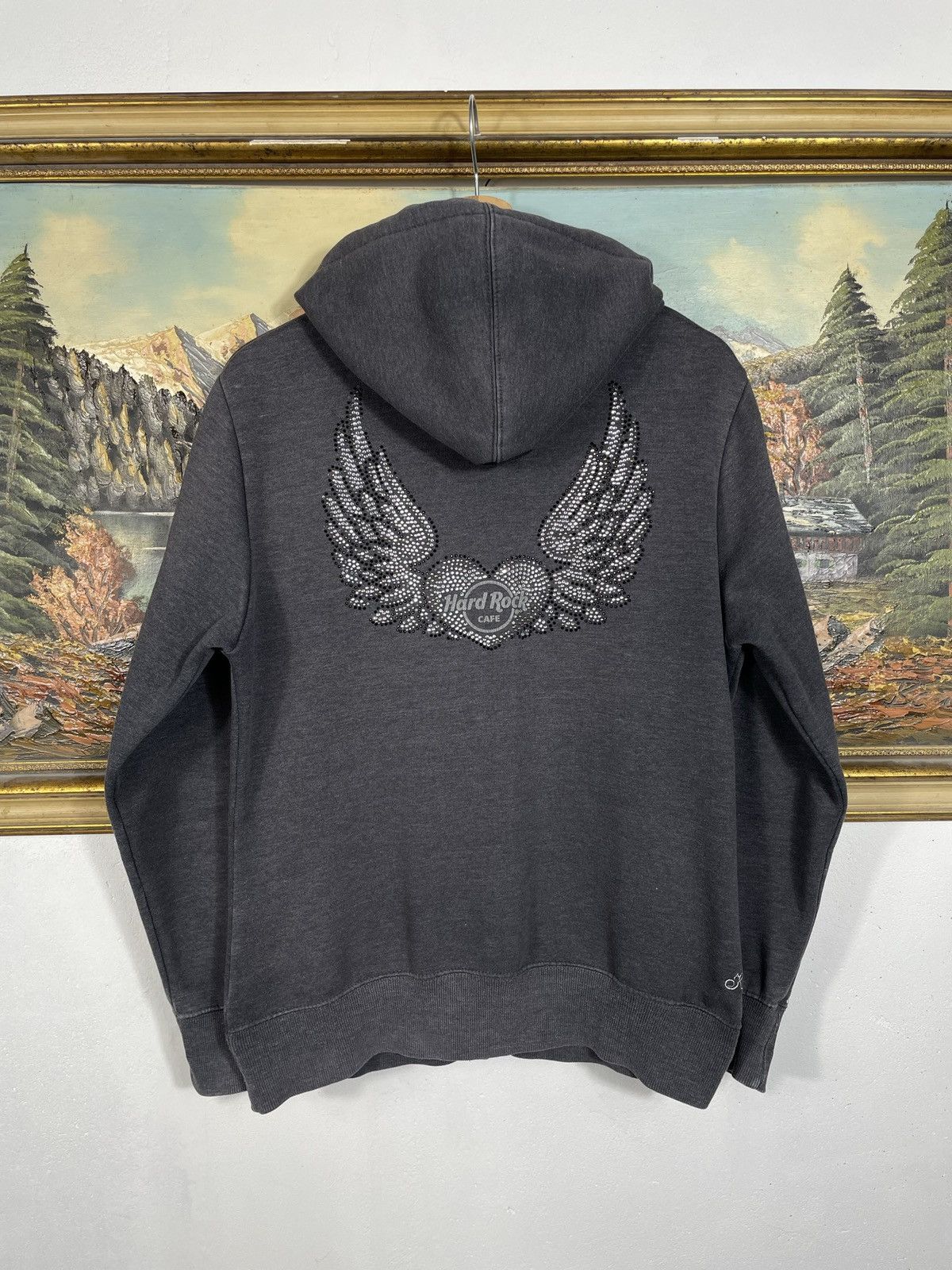 Hard Rock Cafe × Vintage Hard Rock Vintage Y2k Zip Hoodie Sweatshirt Cyber Grunge Size US S / EU 44-46 / 1 - 9 Thumbnail