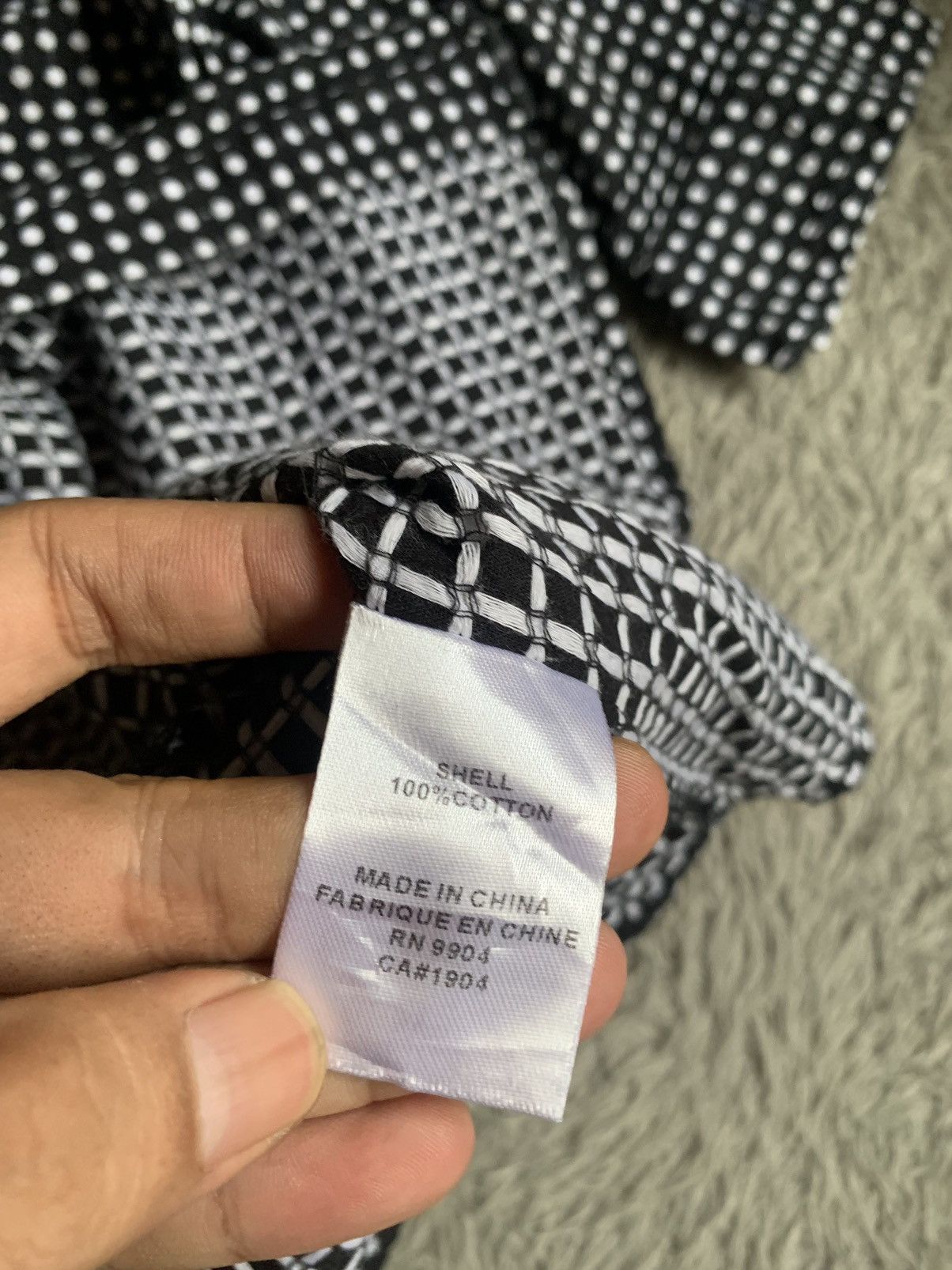 Alexander Wang Alexander Wang Polkadot Sashiko Stich Collarless Shirt Size US L / EU 52-54 / 3 - 4 Thumbnail