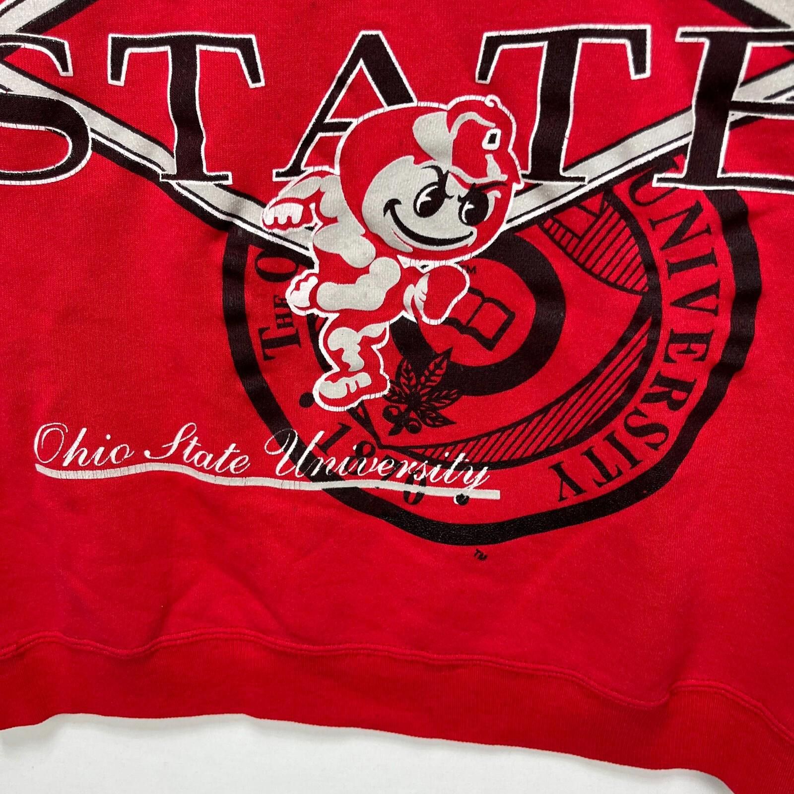 Vintage Vintage 90s Ohio State University Buckeyes Sweatshirt XS Size US XS / EU 42 / 0 - 3 Thumbnail