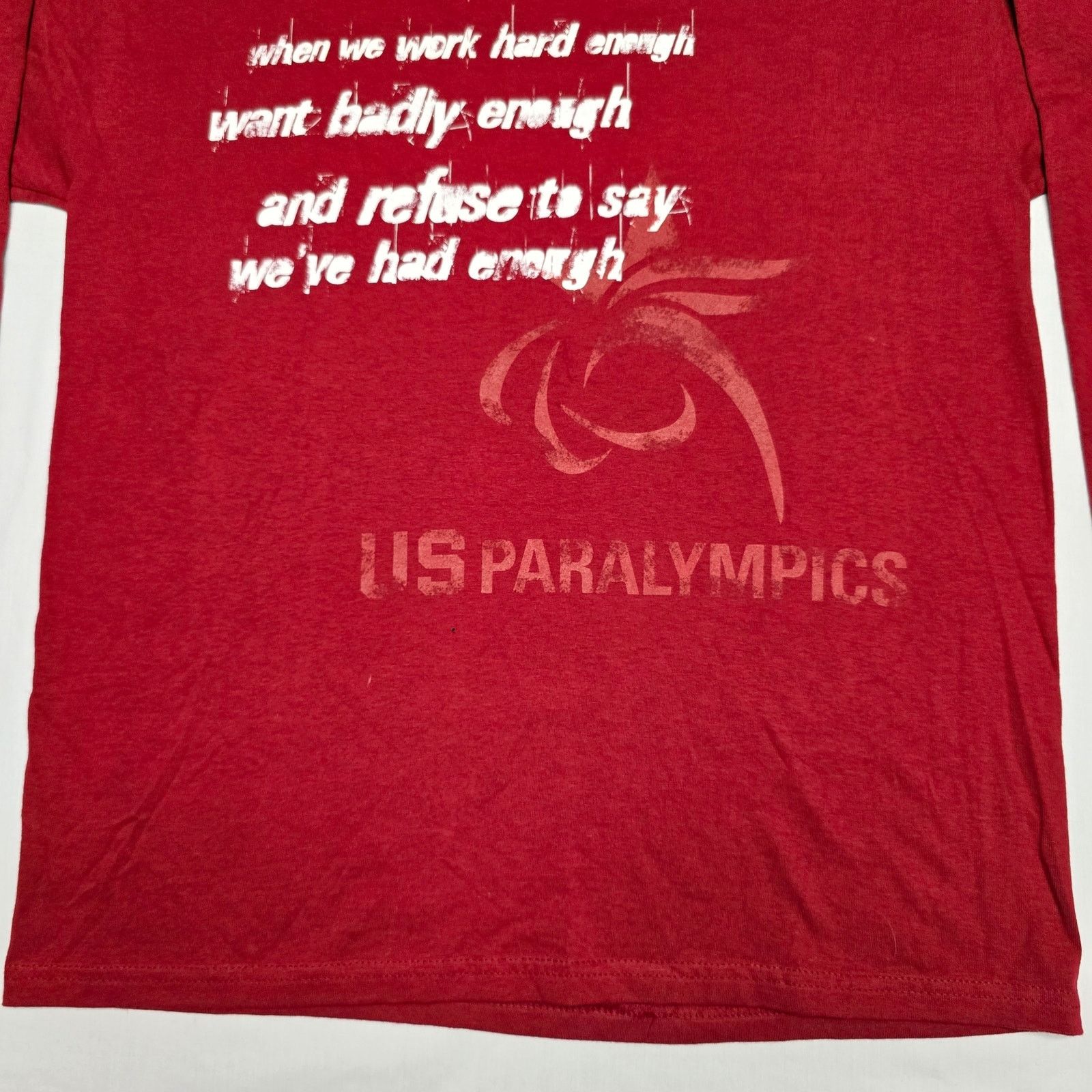 Vintage Paralympics Long Sleeve Shirt Mens Large Olympics Tee Size US L / EU 52-54 / 3 - 3 Thumbnail