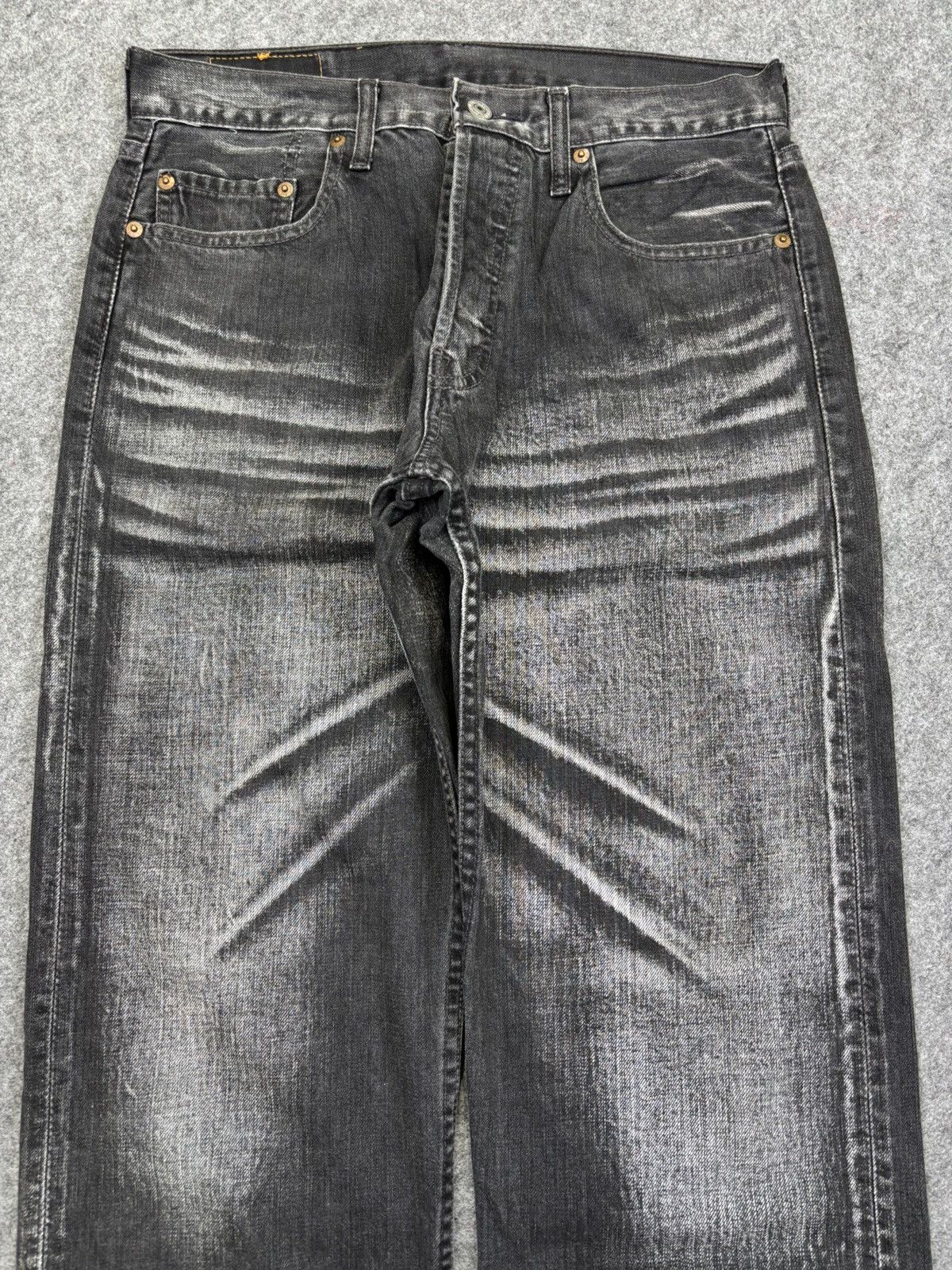Levi's Vintage Levis 501 Original Sick Fades Denim F755 Size US 30 / EU 46 - 3 Thumbnail