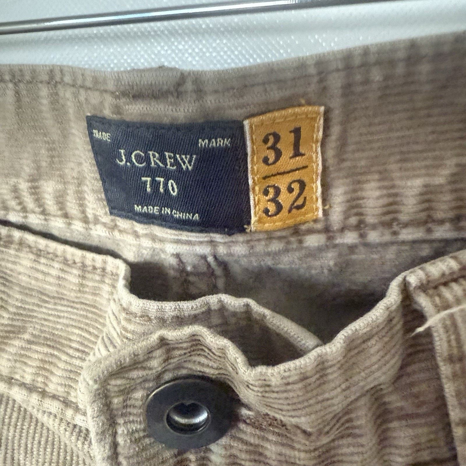 J.Crew J Crew Pants 770 Corduroy Straight Leg Comfort Casual Office Size US 31 - 3 Thumbnail