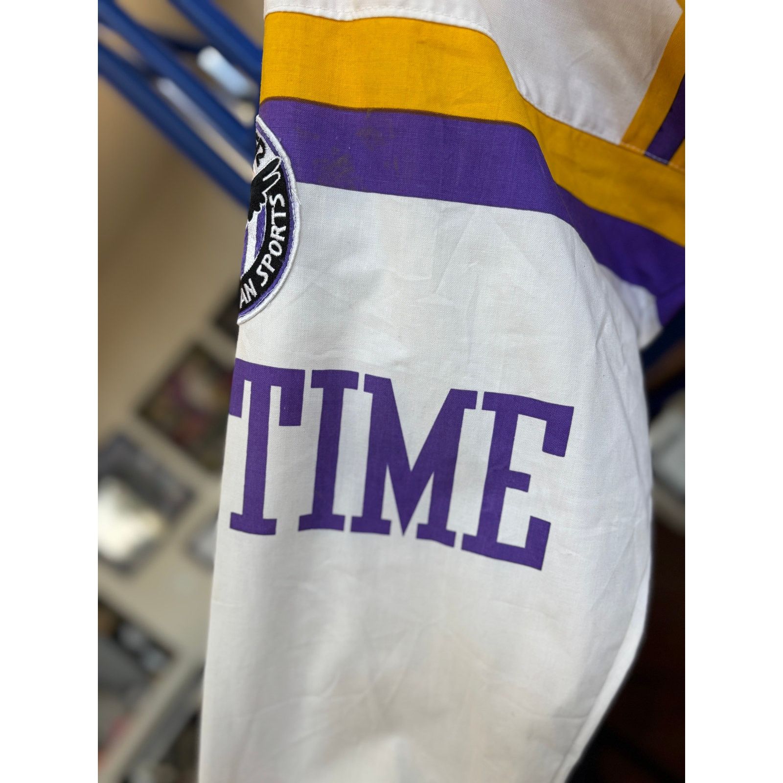 Starter Vintage 80s Starter Los Angeles Lakers Pullover Size L Size US L / EU 52-54 / 3 - 7 Thumbnail
