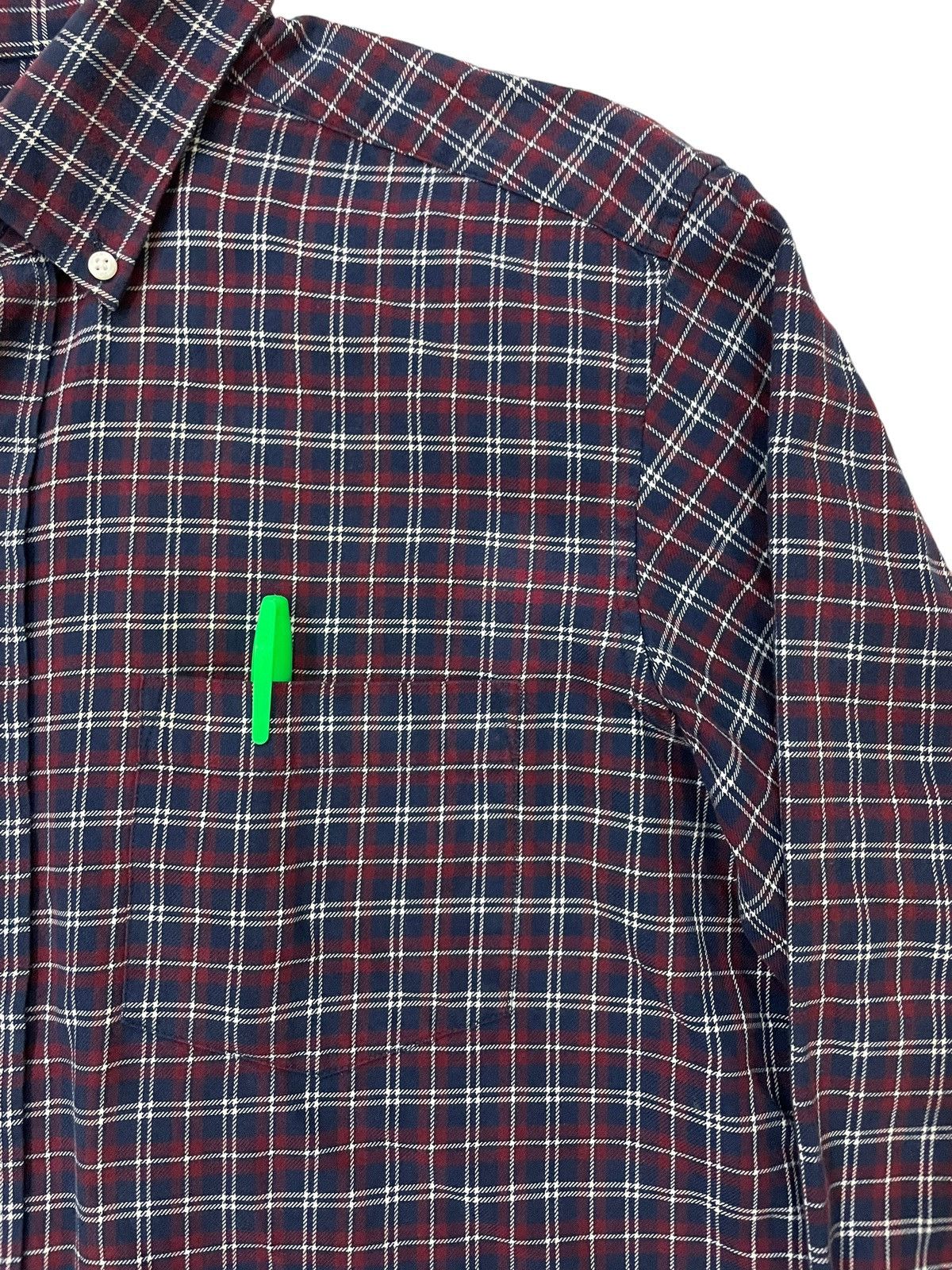 Flannel × Japanese Brand × Lands' End Vintage Land’s End Travis Scott Style Tartan Plaid Flannel Size US L / EU 52-54 / 3 - 6 Thumbnail