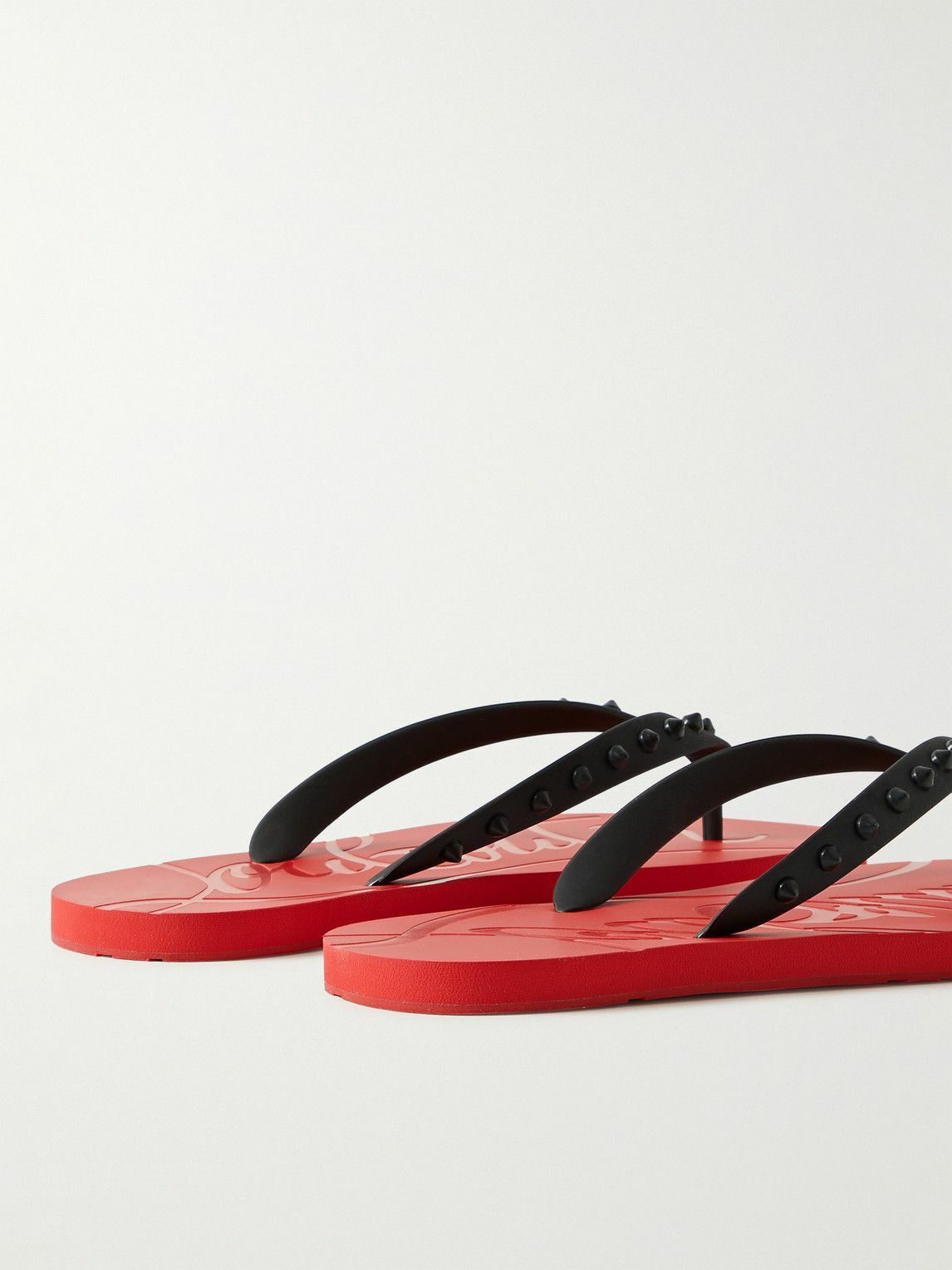 Christian Louboutin o1s1wg111025 Slide in Red Size US 12 / IT 42 - 3 Thumbnail