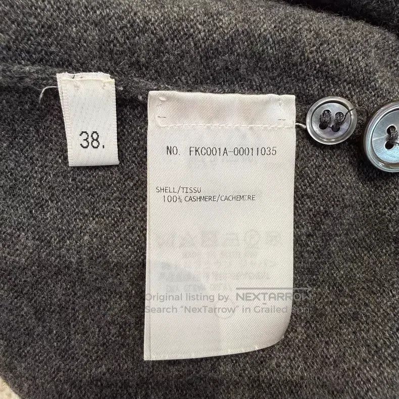 Thom Browne Thom Browne Classic Cashmere Cardigan in Medium Grey Size XS / US 0-2 / IT 36-38 - 7 Thumbnail