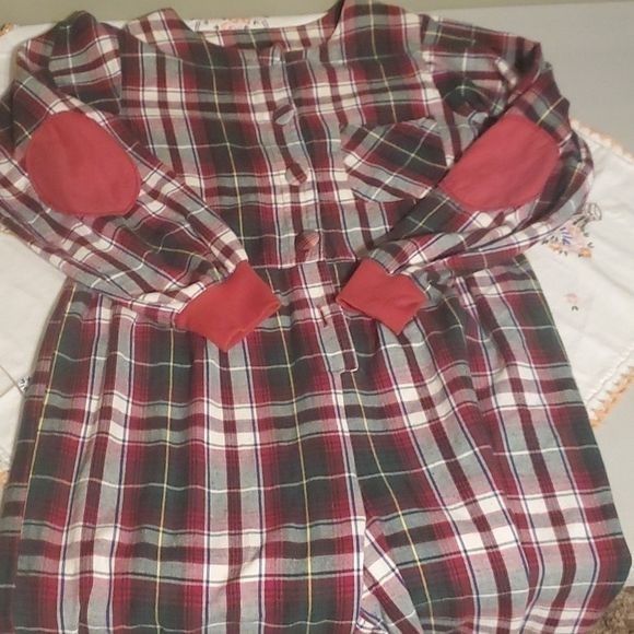 Vintage Ashley Taylor Country Vintage 90's Red Plaid Long Slv Sz. S Size 34" / US 12 / IT 48 - 12 Thumbnail