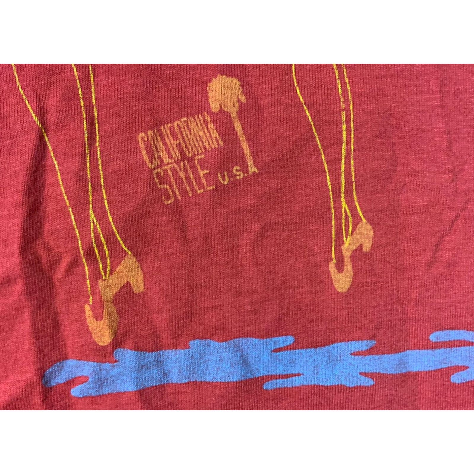 Vintage VINTAGE 90s California Style US Beverly Hills Fashion T Shirt Adult Large Red Unisex Size US L / EU 52-54 / 3 - 3 Thumbnail