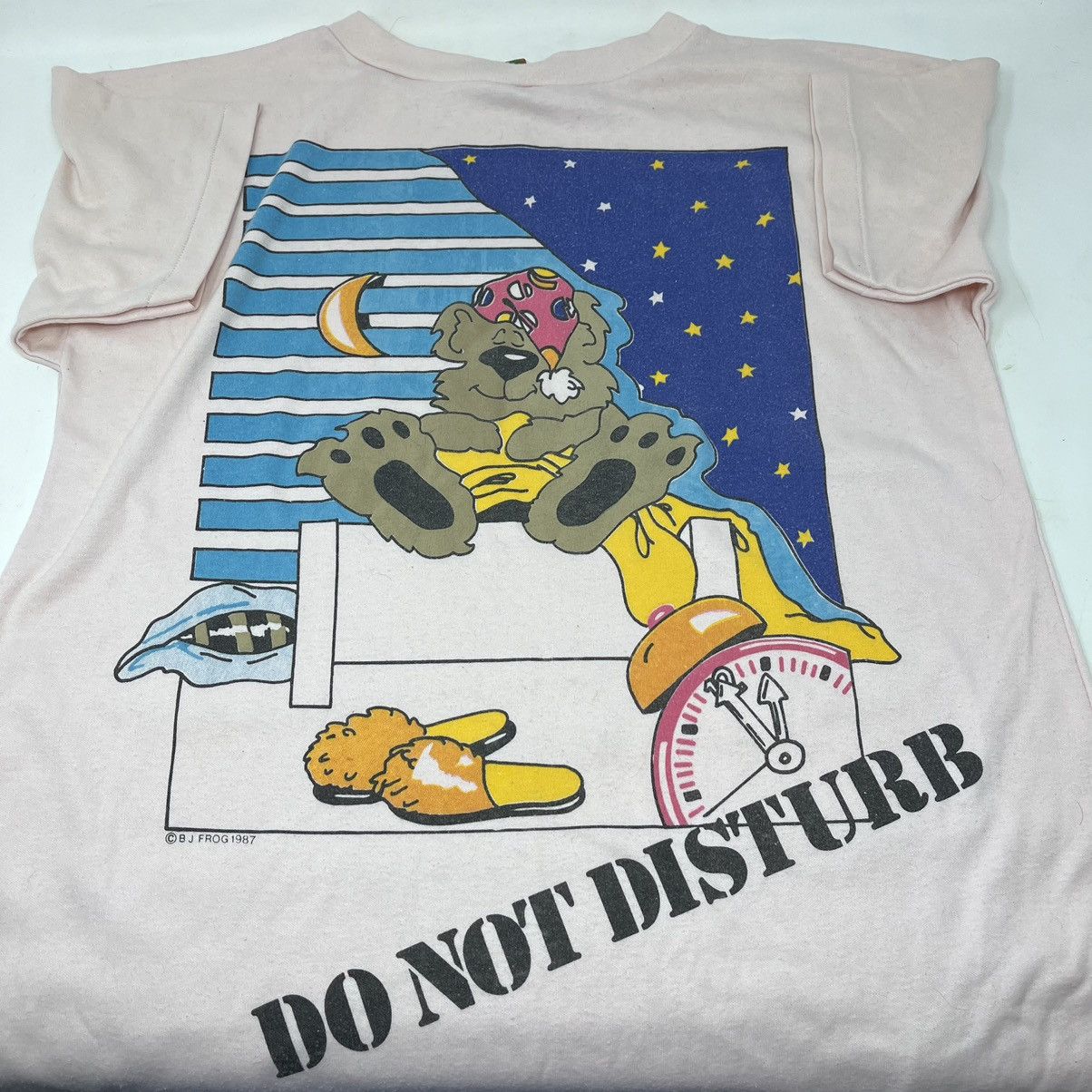 Vintage Vtg 1987 B.J. Frog Tee Size L / US 10 / IT 46 - 1 Thumbnail