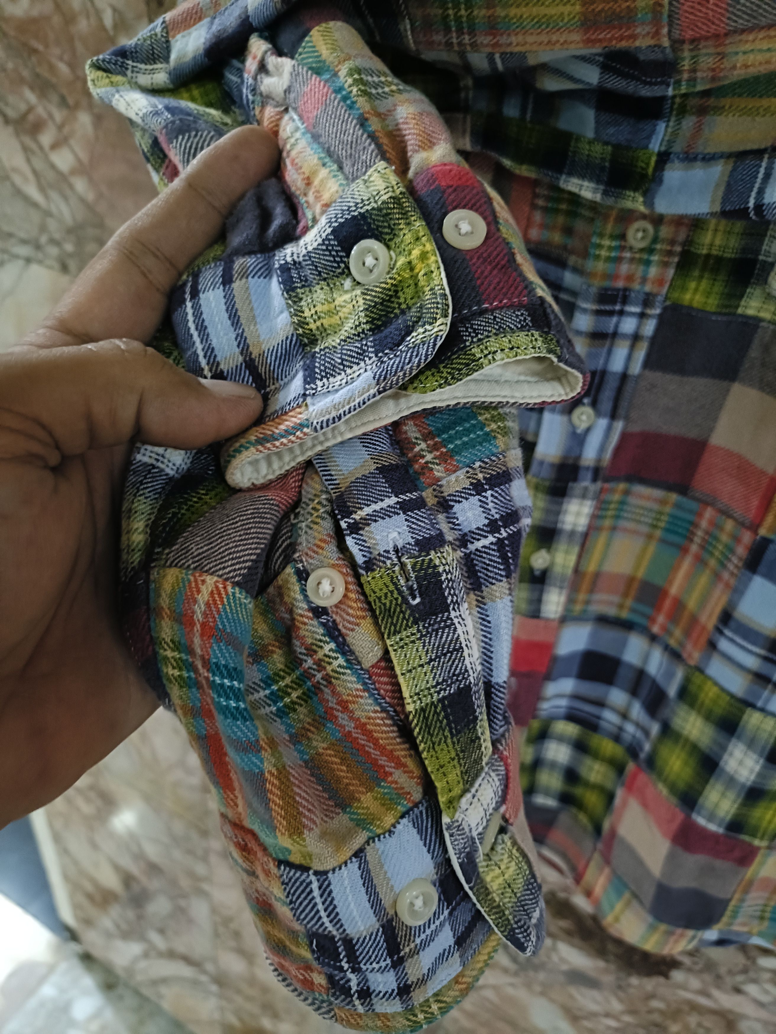 Reason Daily taste by reason real patchwork madras flannel shirt Size US L / EU 52-54 / 3 - 3 Thumbnail
