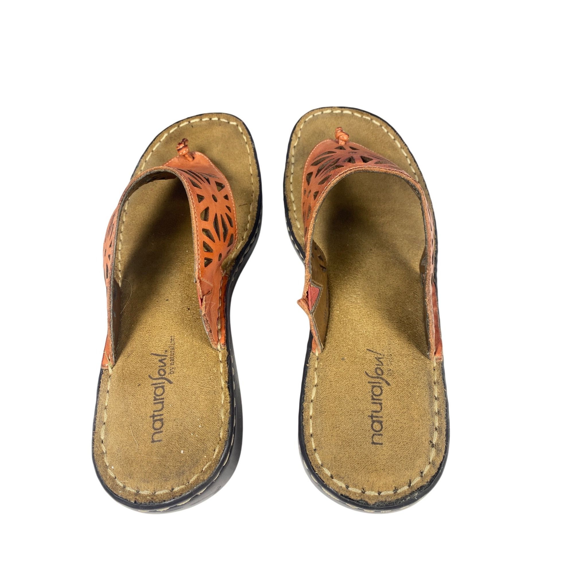 Naturalizer Natural Soul by Naturalizer Leather Slip On Flip Flops Sanda Size US 9.5 / IT 39.5 - 2 Thumbnail