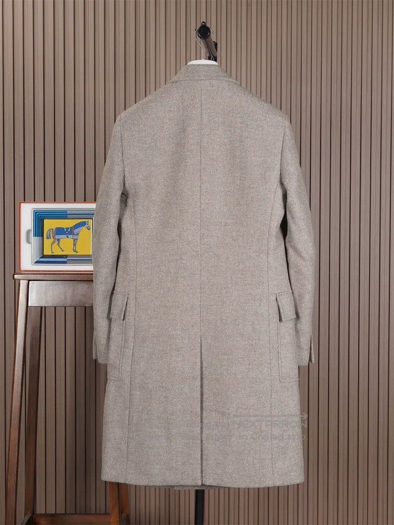Hermes Hermes Men's Gray Wool Coat Size US M / EU 48-50 / 2 - 3 Thumbnail