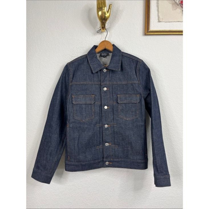 A.P.C. A.P.C. Selvedge Denim Work Jacket Japanese Selvedge Jean Size US S / EU 44-46 / 1 - 3 Thumbnail