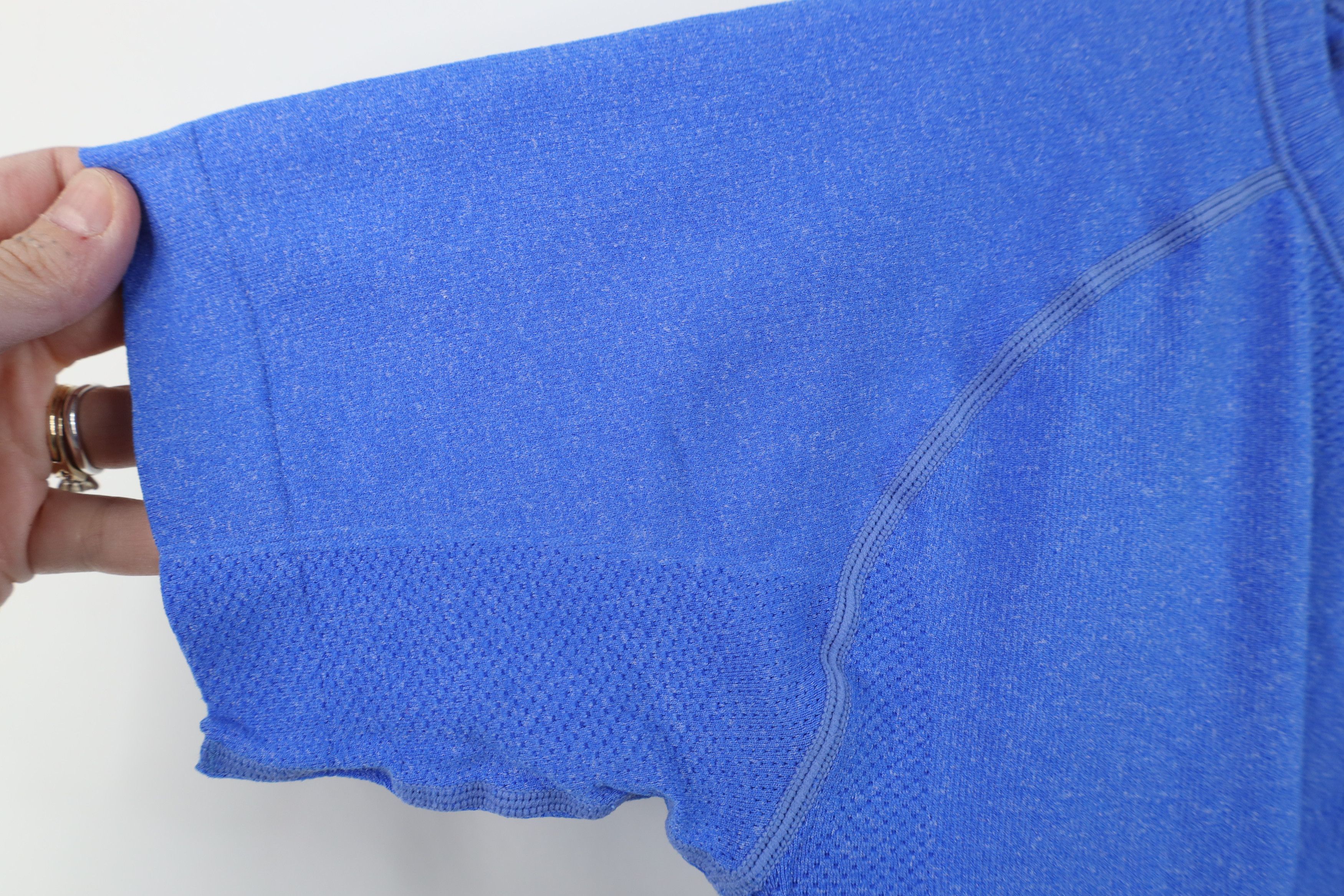 Lululemon Lululemon Tech Short Sleeve Training Gym T-Shirt Blue Knit Size M / US 6-8 / IT 42-44 - 5 Thumbnail