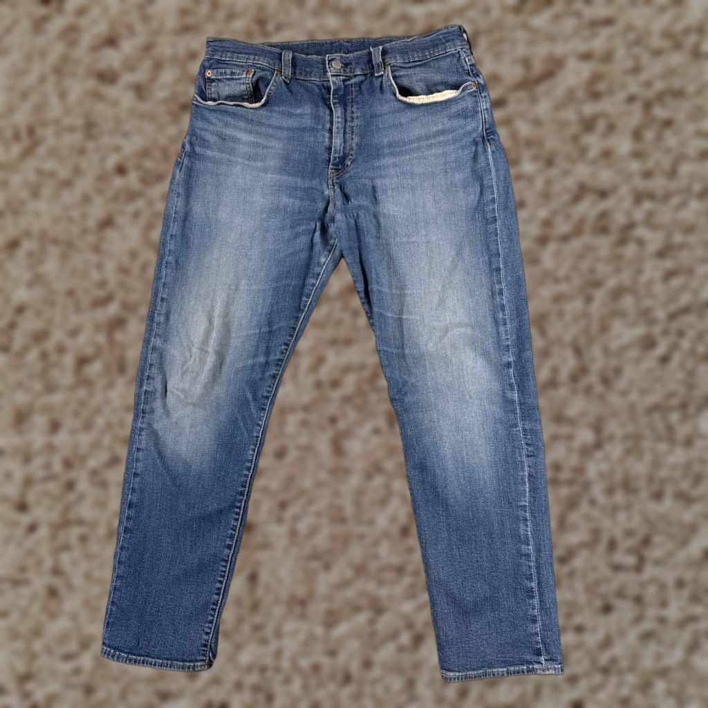 Levi's Levis Jeans Mens Slim 502 Denim Blue 36x28 Cotton Blend 5-Pocket Straight Size US 36 / EU 52 - 1 Thumbnail