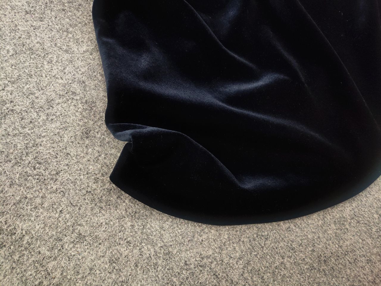 Sandro Sandro Velvet Mini Dress Dark Navy almost black One-Shoulder Size S / US 4 / IT 40 - 7 Thumbnail