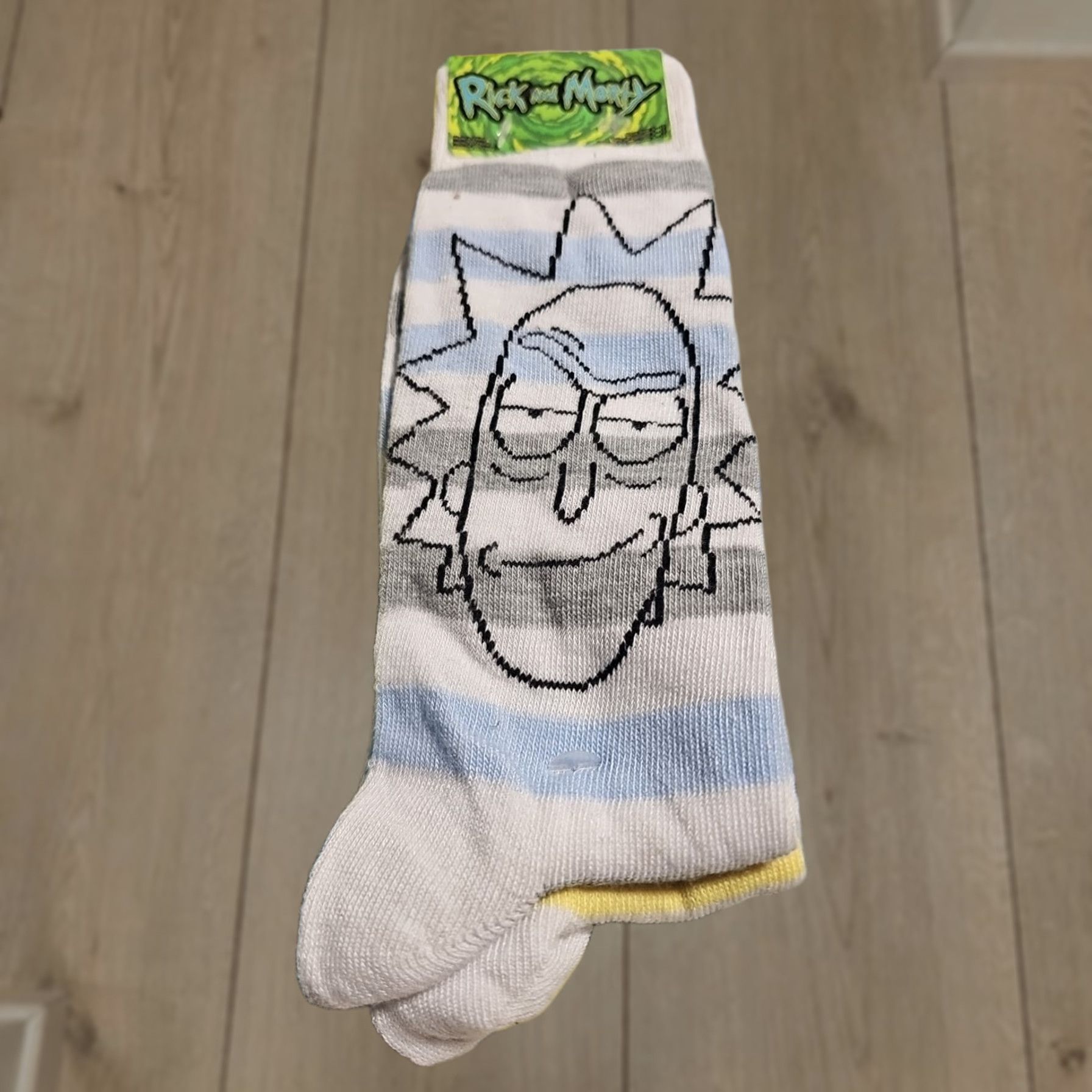 Swims Adult Swim Rick and Morty Striped Socks 2 Pairs Unisex Adults 6-12 Crew Socks White Size ONE SIZE - 1 Thumbnail