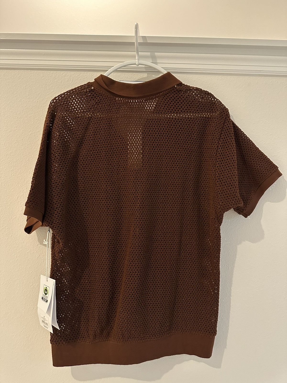 Obey Obey Brown Knit Polo Shirt Size US M / EU 48-50 / 2 - 2 Thumbnail