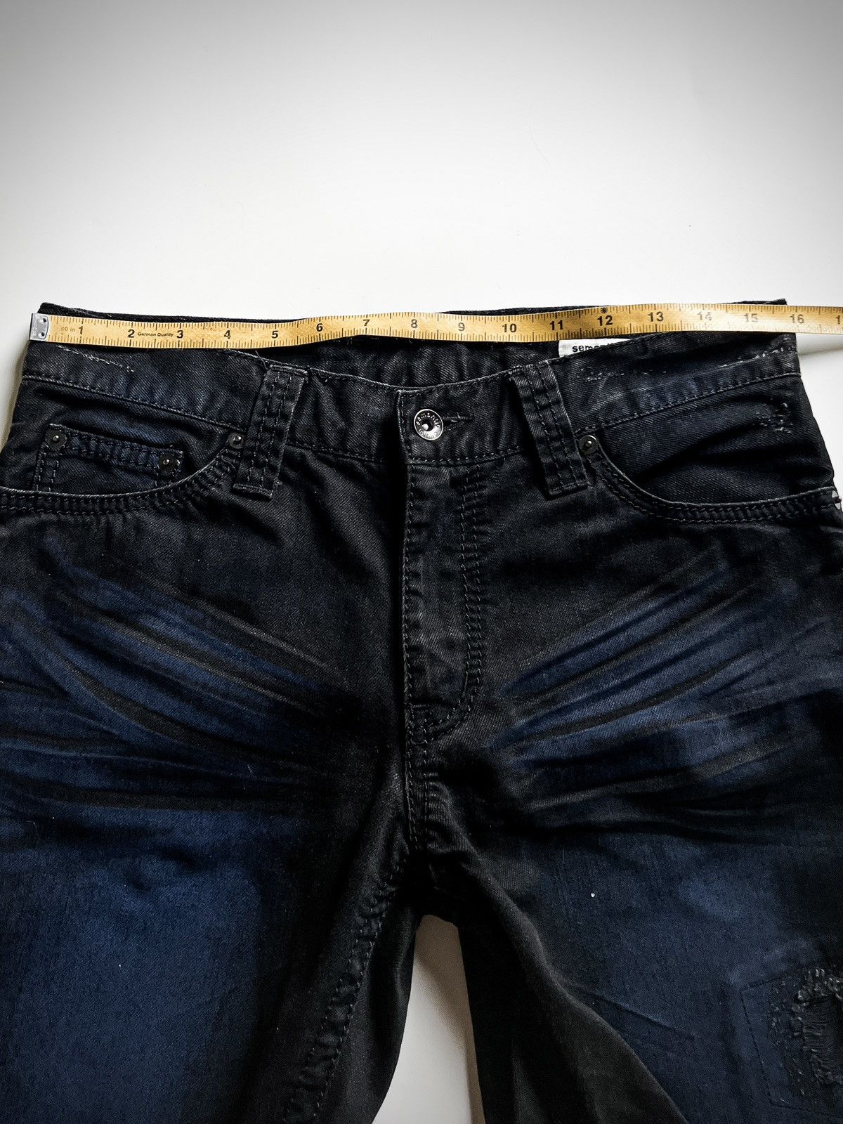 semanticdesign Semantic Design Distressed Flare Jeans SD Bandana Pocket y2k Size US 32 / EU 48 - 16 Thumbnail