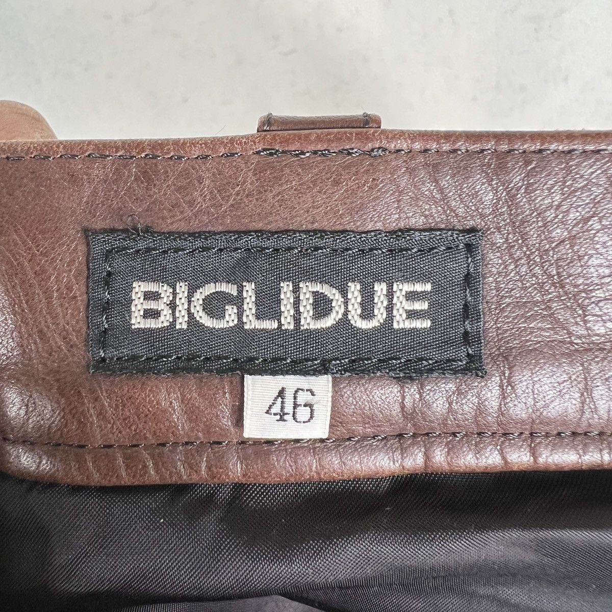 Japanese Brand 🔥 BIGLIDUE LEATHER TROUSER PANT MADE IN JAPAN Size US 29 - 11 Thumbnail