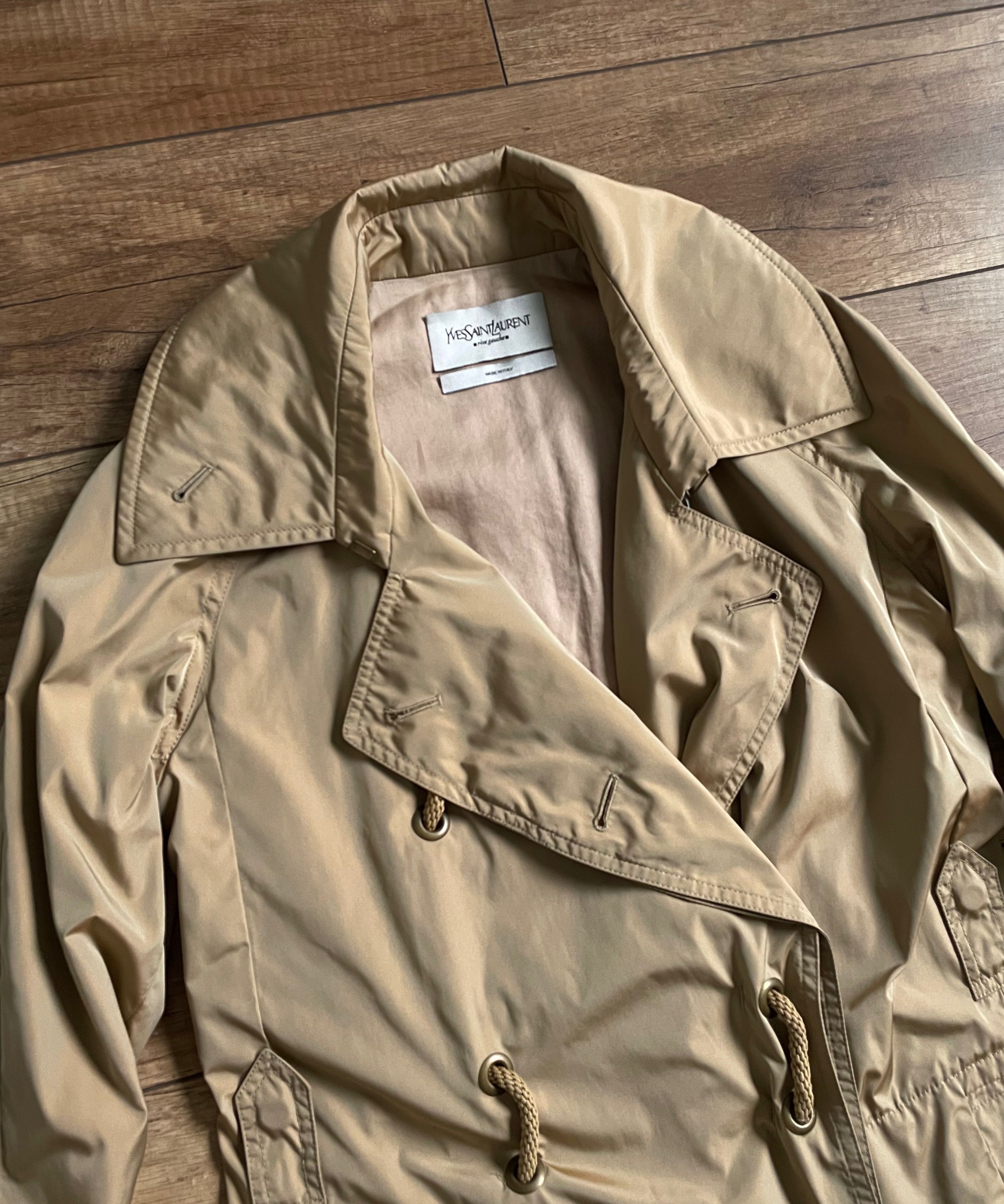 Yves Saint Laurent Yves Saint Laurent Rive Gauche Beige Double Trench Coat Size M / US 6-8 / IT 42-44 - 2 Thumbnail