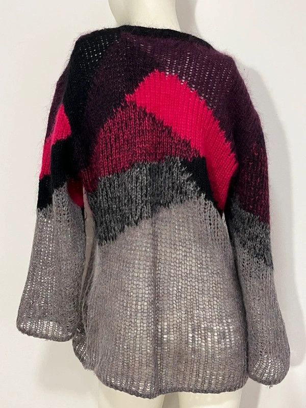 Diesel Diesel Mohair Pink Colorful Sweater Size L / US 10 / IT 46 - 14 Thumbnail