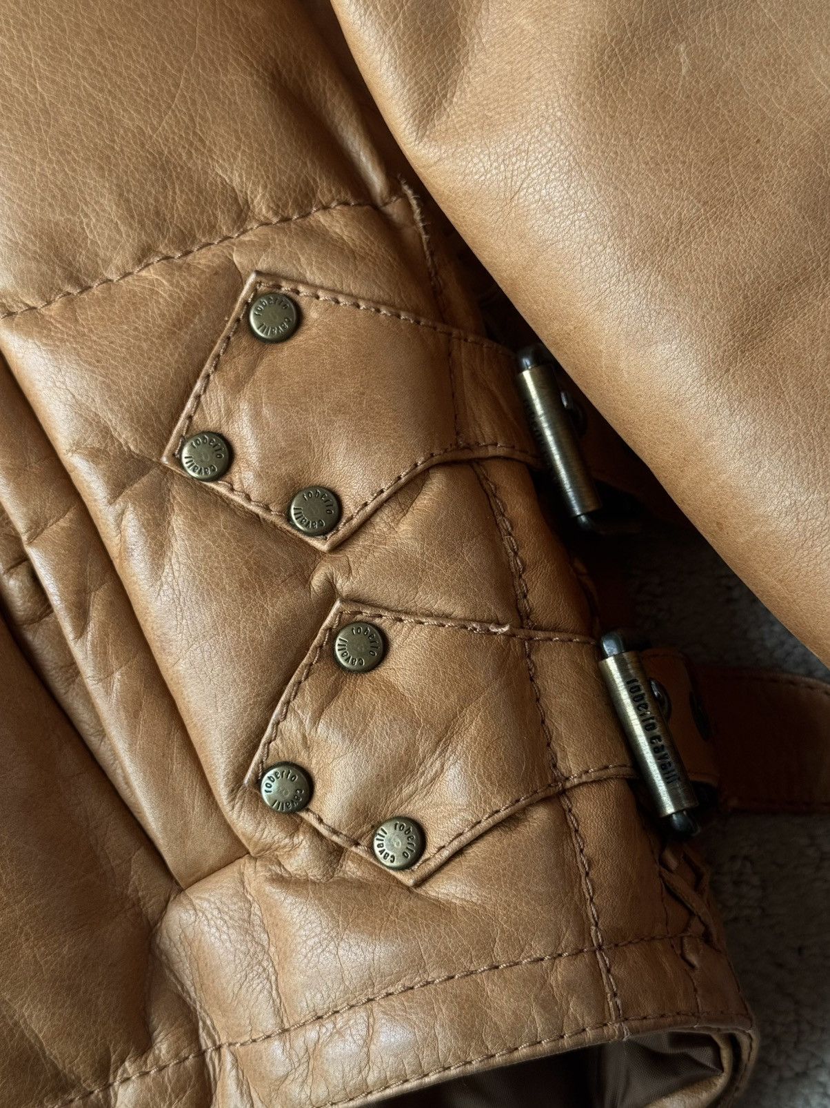 Roberto Cavalli AW2000 Roberto Cavalli Hand Painted Brown Fur Leather Jacket Size US L / EU 52-54 / 3 - 9 Thumbnail