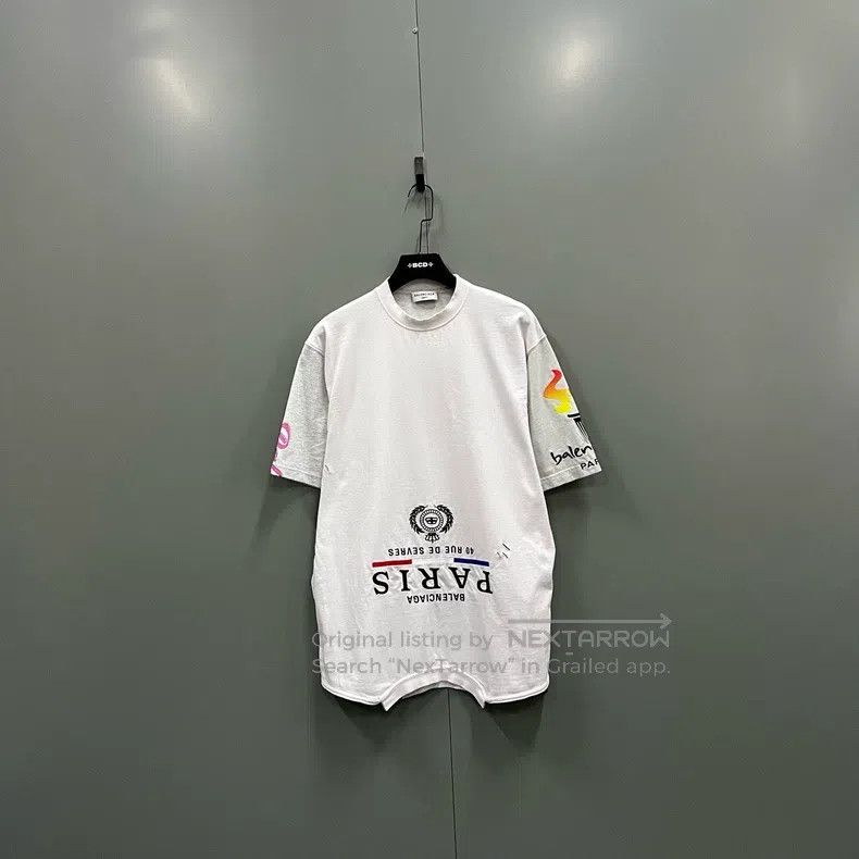 Balenciaga Balenciaga Inverted letter logo embroidered short sleeve Size US M / EU 48-50 / 2 - 1 Thumbnail