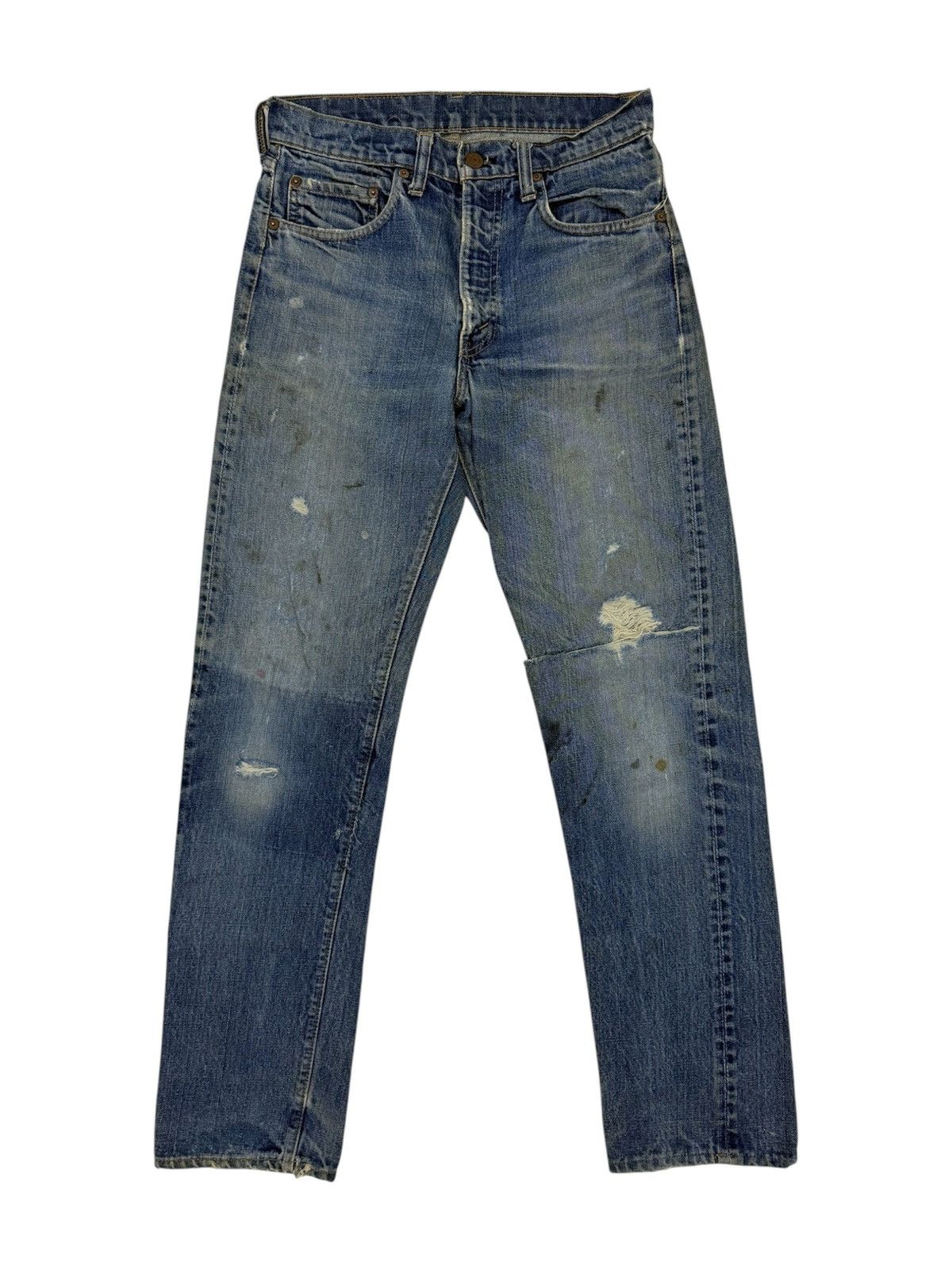 Levi's Vintage 1970s Levi’s Strauss 505 0217 Small “e” Non Selvedge Size US 29 - 1 Thumbnail