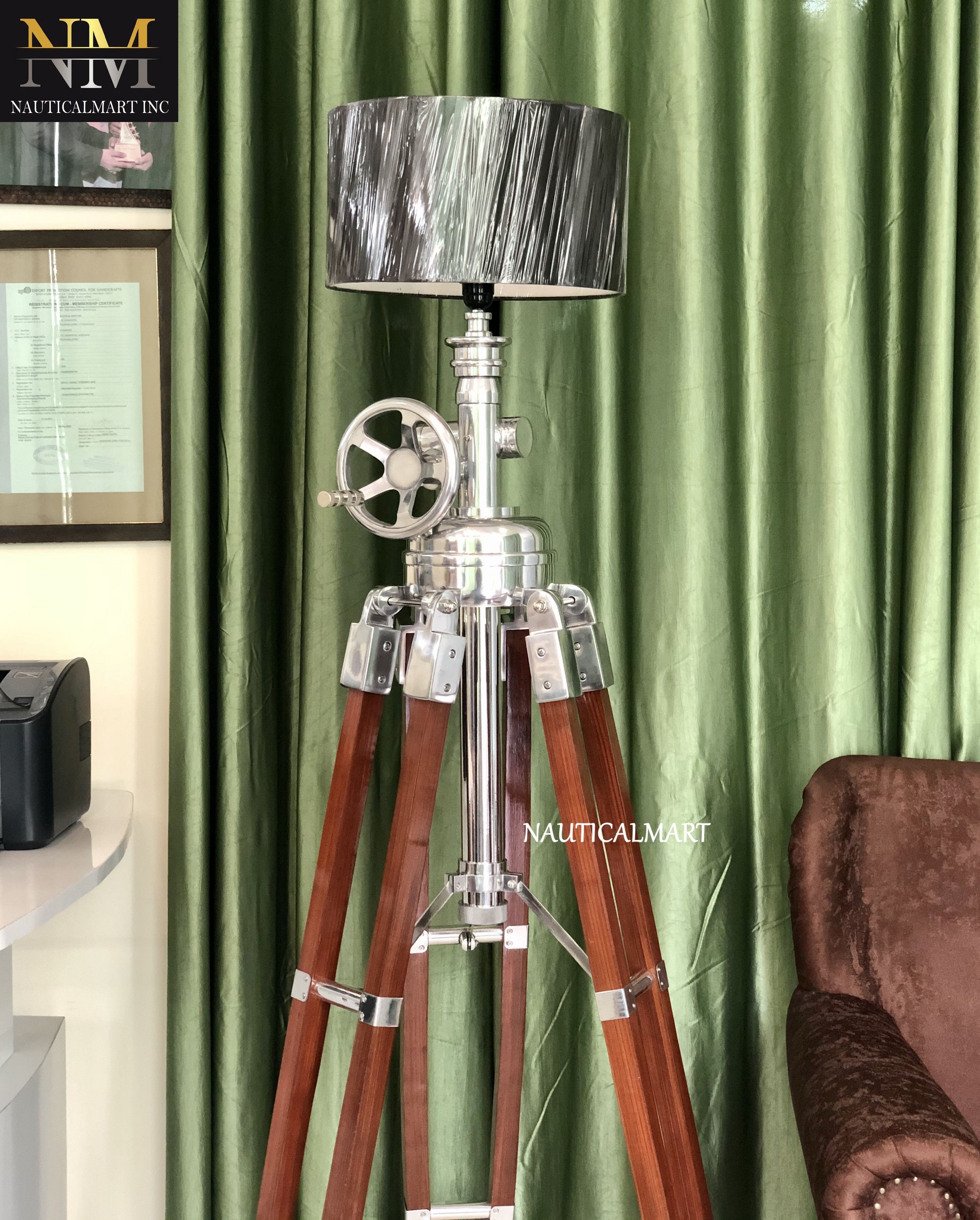 Other Royal Marine Tripod Floor Lamp Size ONE SIZE - 2 Thumbnail