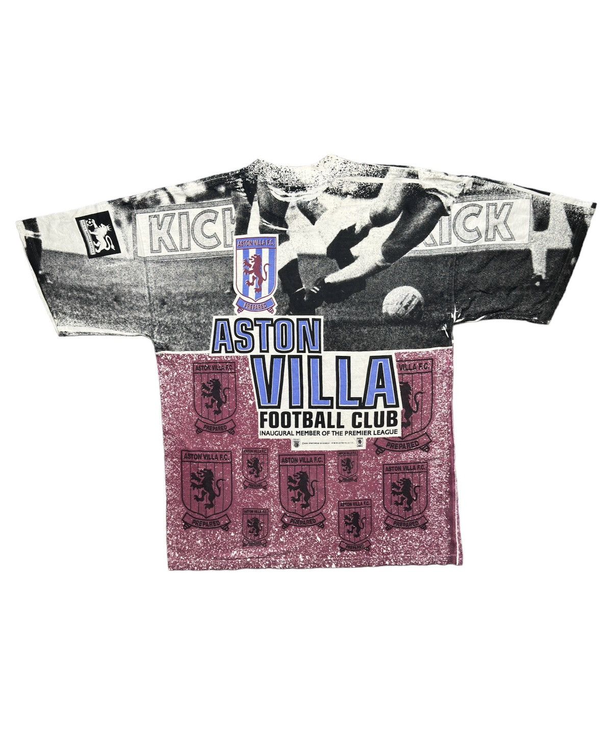 Vintage Vintage 90s Aston Villa Soccer Football T-shirt AOP Graphic Size US XL / EU 56 / 4 - 2 Thumbnail