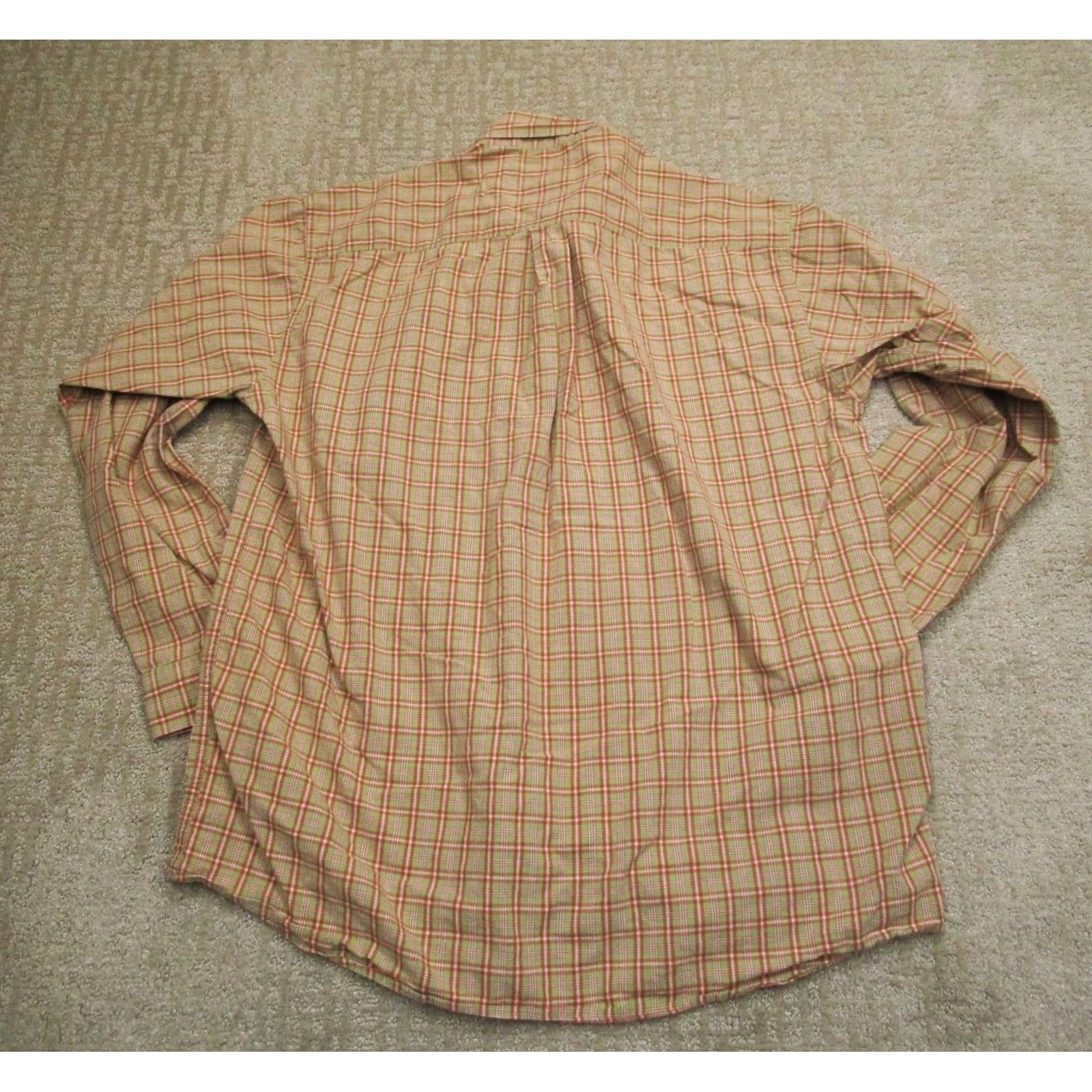 Vintage Cinch Shirt Men Large Orange Plaid Western Long Sleeve Button Up Cowboy Rancher Size US L / EU 52-54 / 3 - 4 Thumbnail