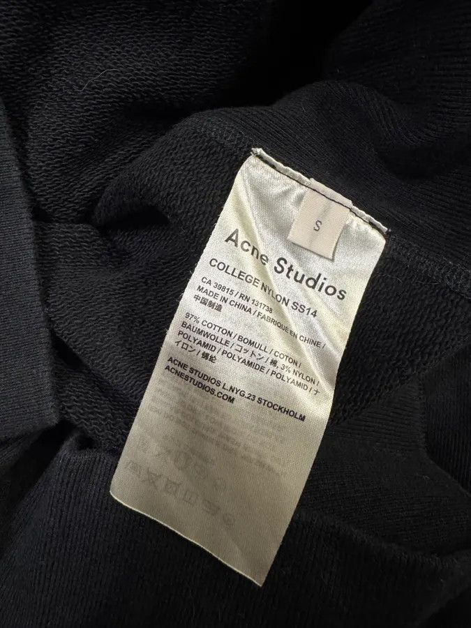 Acne Studios SS2014 Acne Studios Blue Nylon Black Cotton Sweater Size US S / EU 44-46 / 1 - 8 Thumbnail