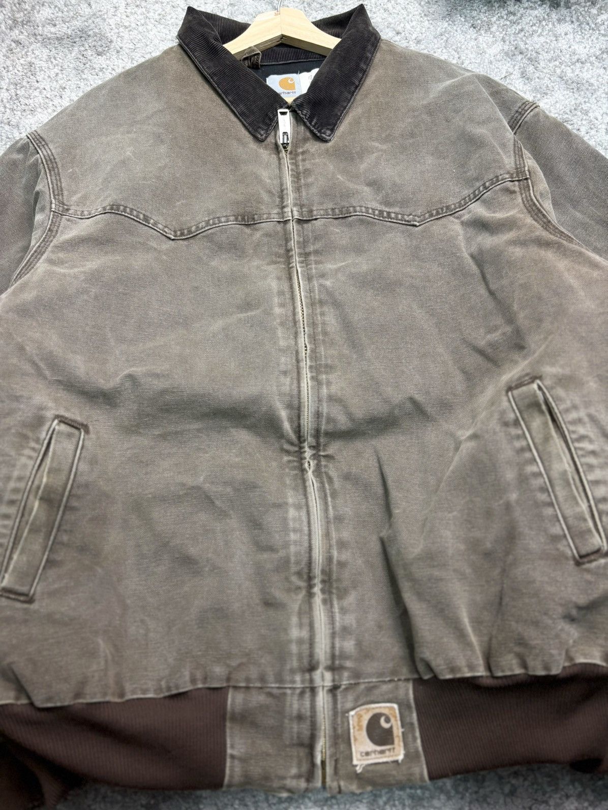Carhartt × Vintage Vintage Carhartt Santa Fe Jacket Faded Size US XXL / EU 58 / 5 - 4 Thumbnail