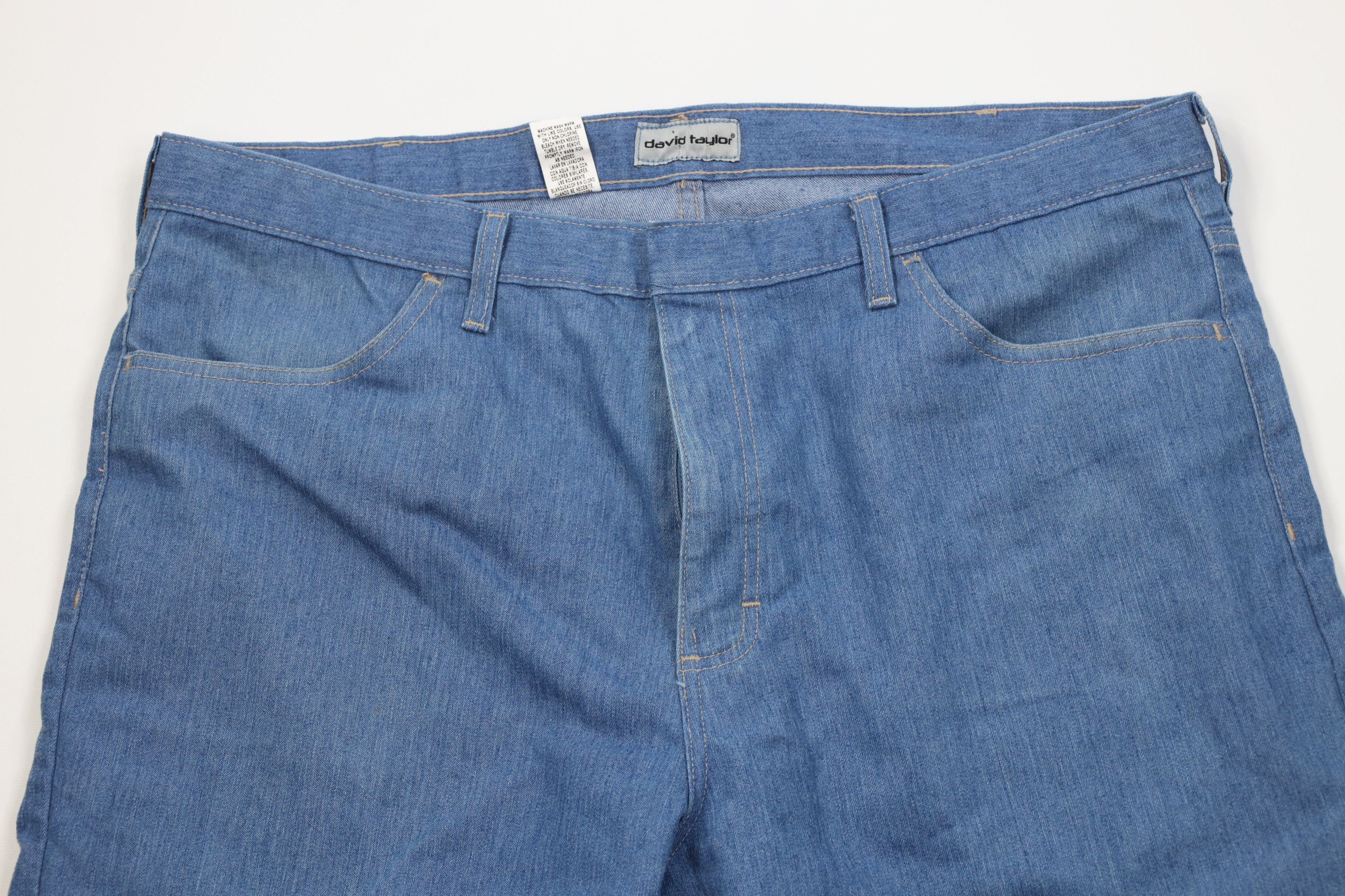 Vintage Vintage 90s Streetwear Flared Wide Leg Denim Jeans Blue Size US 42 / EU 58 - 2 Thumbnail
